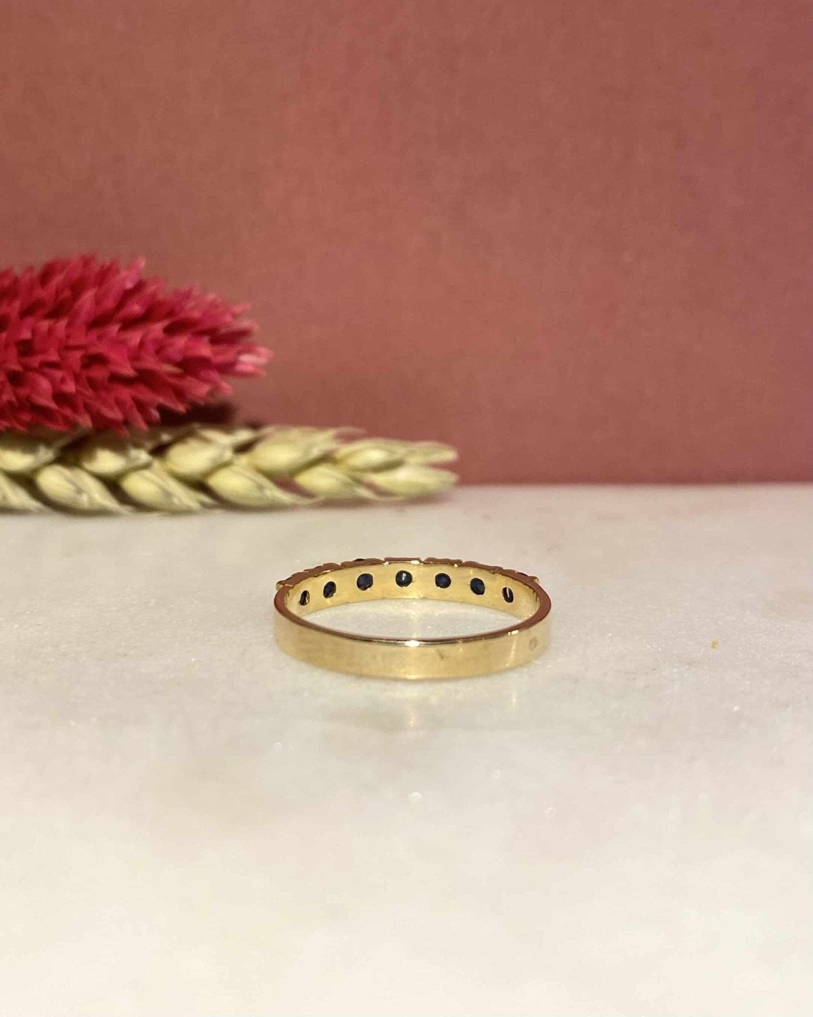 Demi Alliance 7 Saphirs 0.70 carat "Clarisse" - Elliade Paris