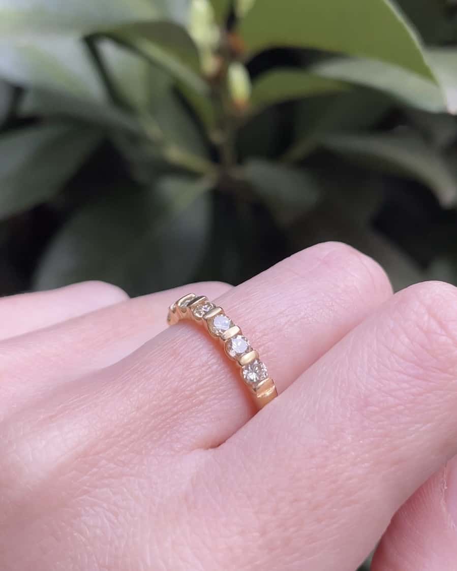 Demi - Alliance 9 Diamants 0.90 carat "Naomie" - Elliade Paris