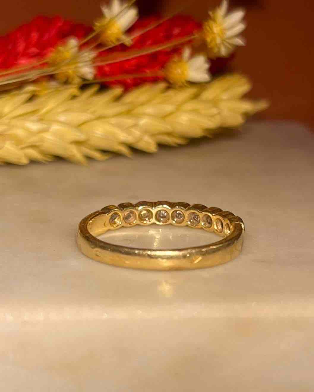 Demi - alliance Américaine Diamants "Agathe" - Elliade Paris