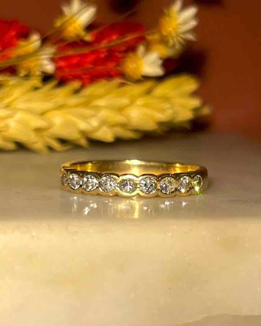 Demi - alliance Américaine Diamants "Agathe" - Elliade Paris