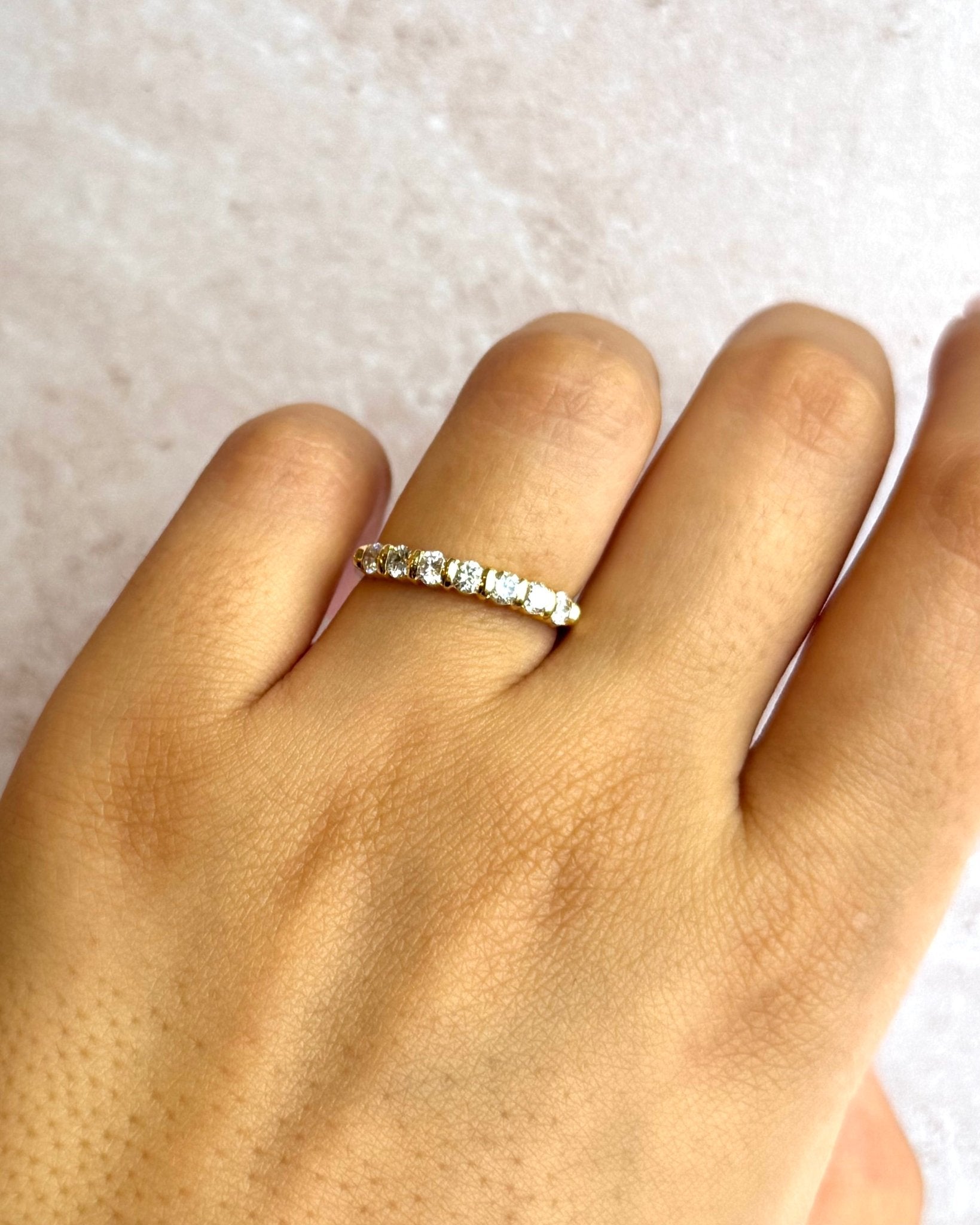 Demi-Alliance Diamants 0.49 carat "Irina" - Elliade Paris