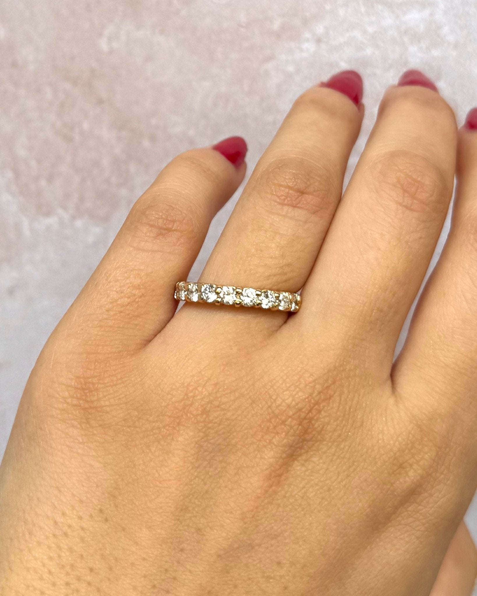 Demi-Alliance Diamants 0.81 carat 3.3mm "Florence" - Elliade Paris