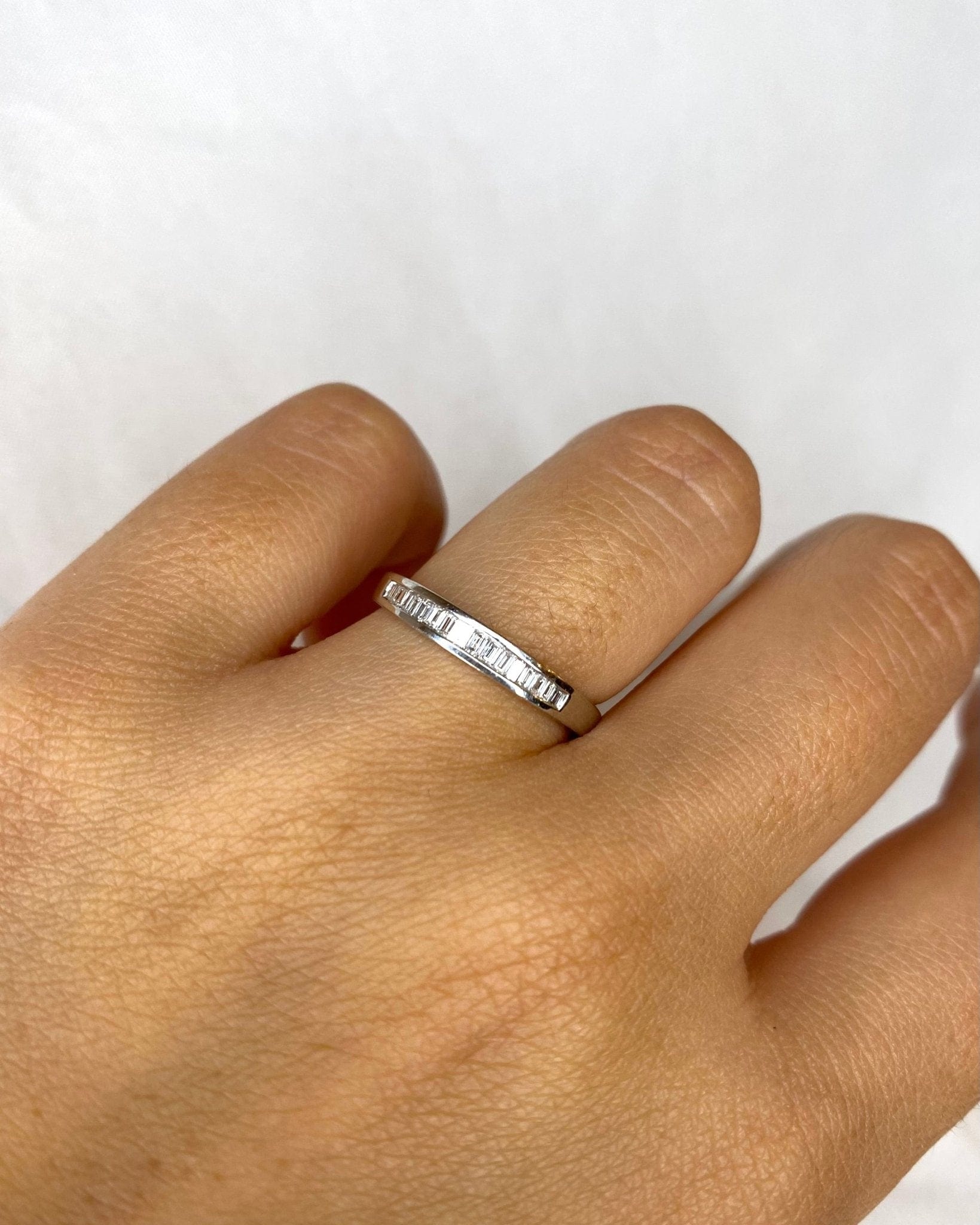 Demi Alliance Diamants Baguette 0.34 carat "Agnès" - Elliade Paris