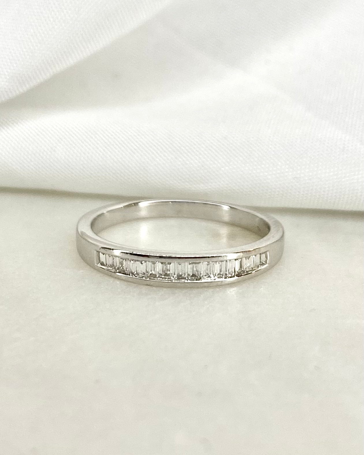 Demi Alliance Diamants Baguette 0.34 carat "Agnès" - Elliade Paris