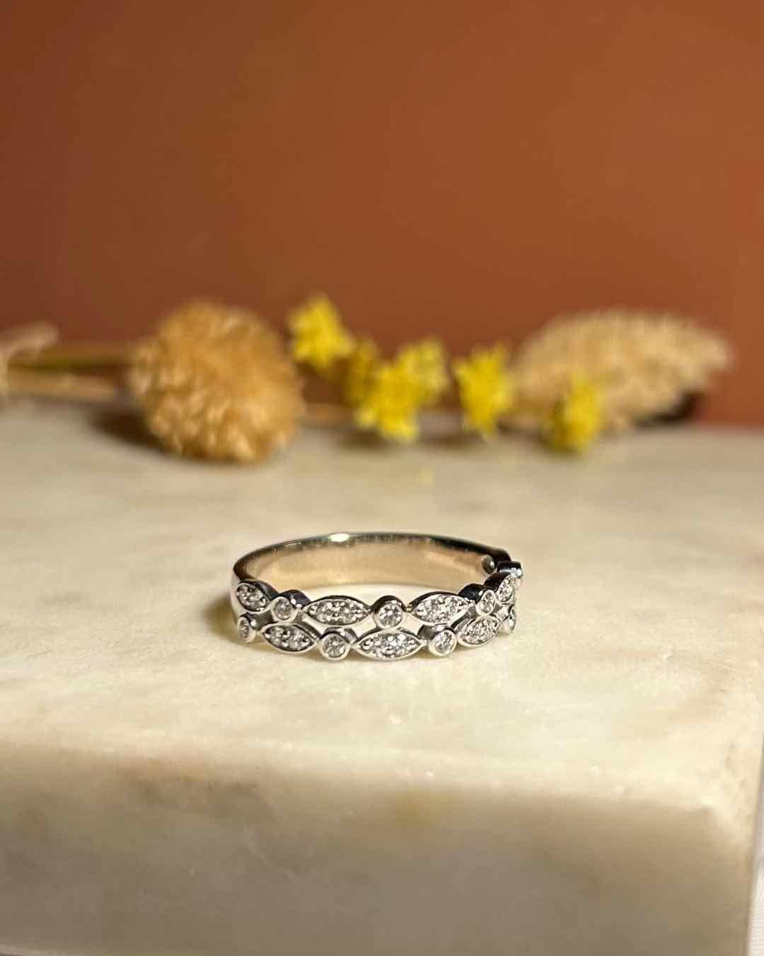 Demi - alliance Diamants "Elena" - Elliade Paris