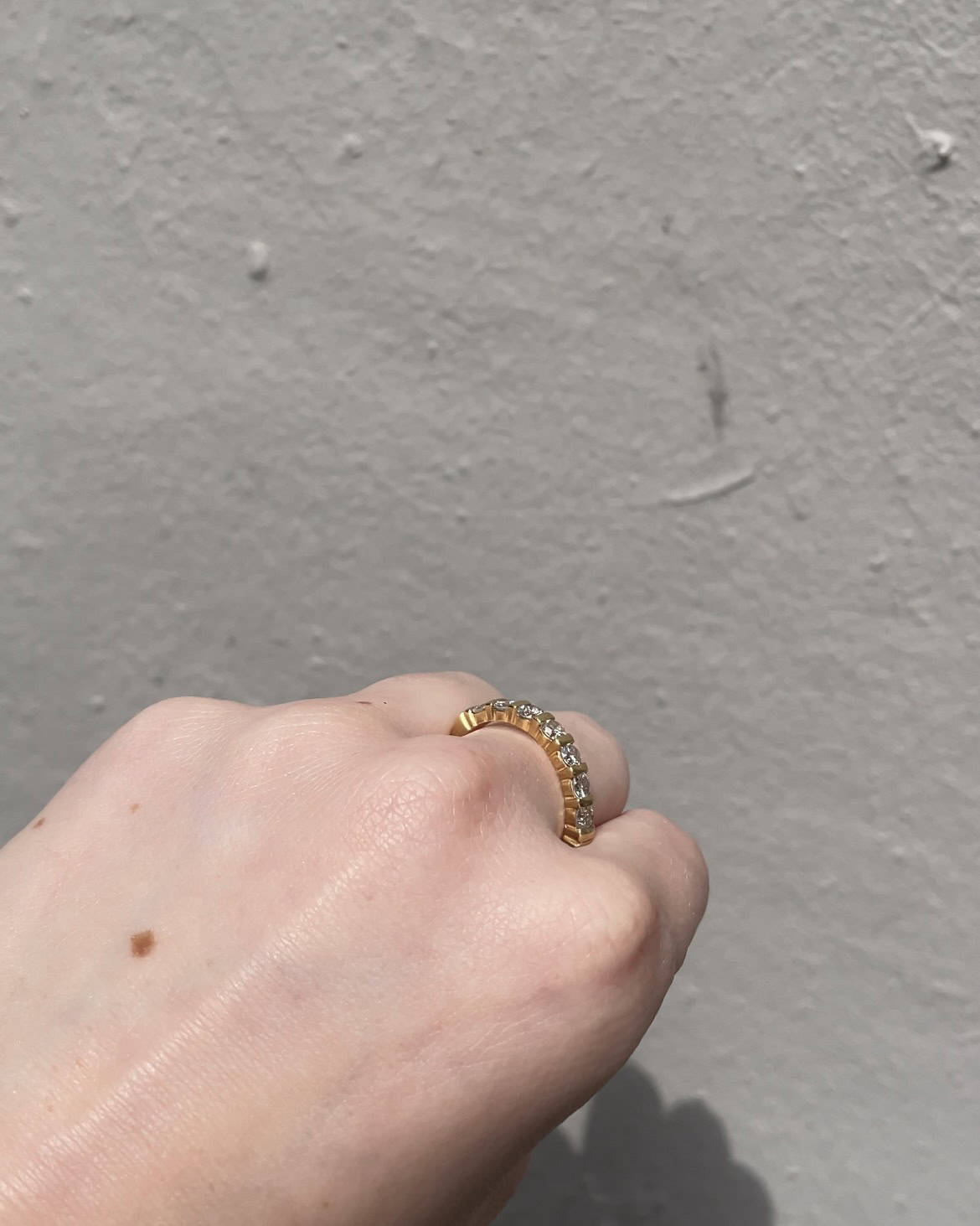 Demi-Alliance Vintage 7 Diamants 0.70 Carat "Isaure"