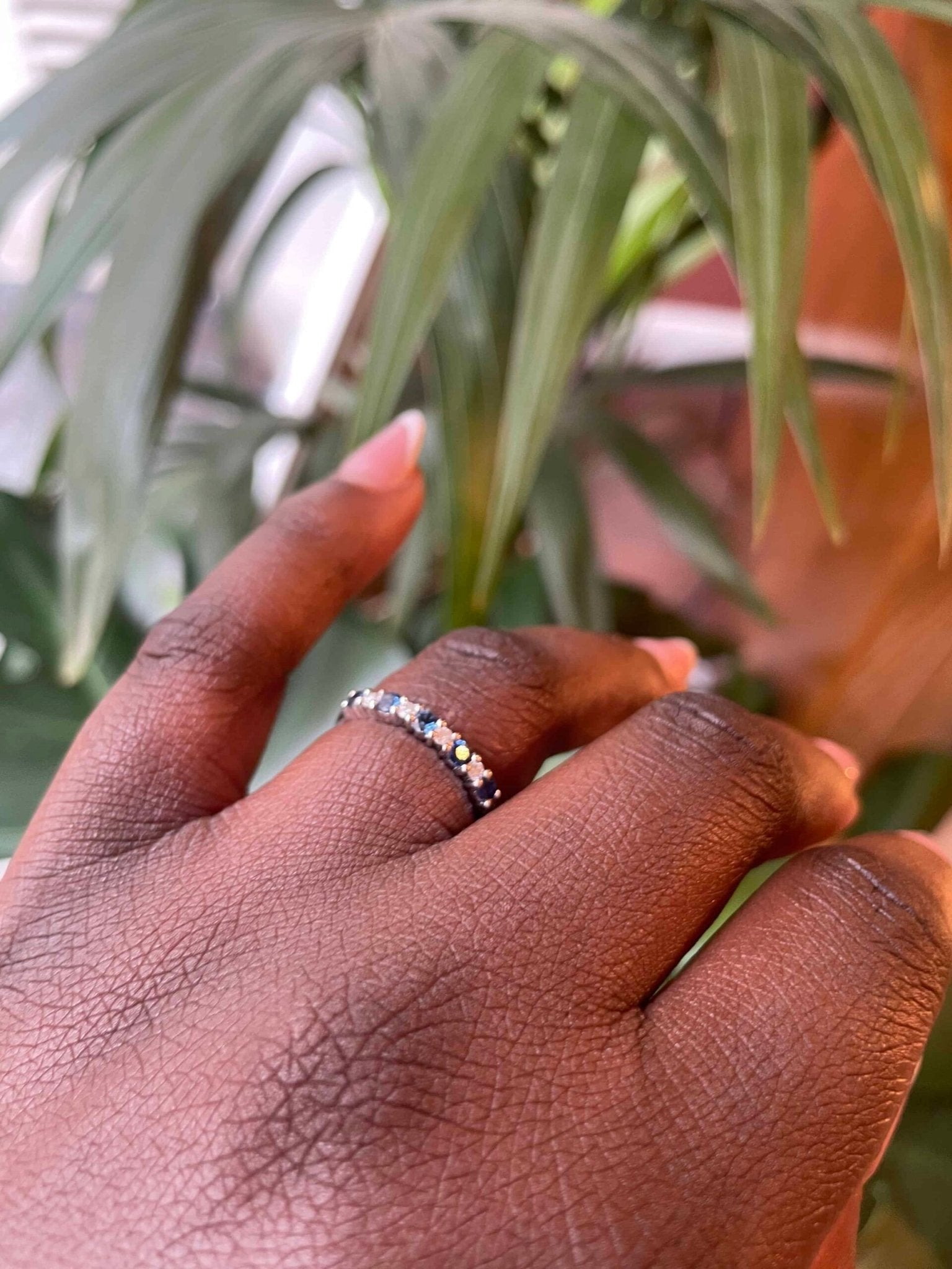 Demi alliance Saphirs & Diamants "Mavie" - Elliade Paris