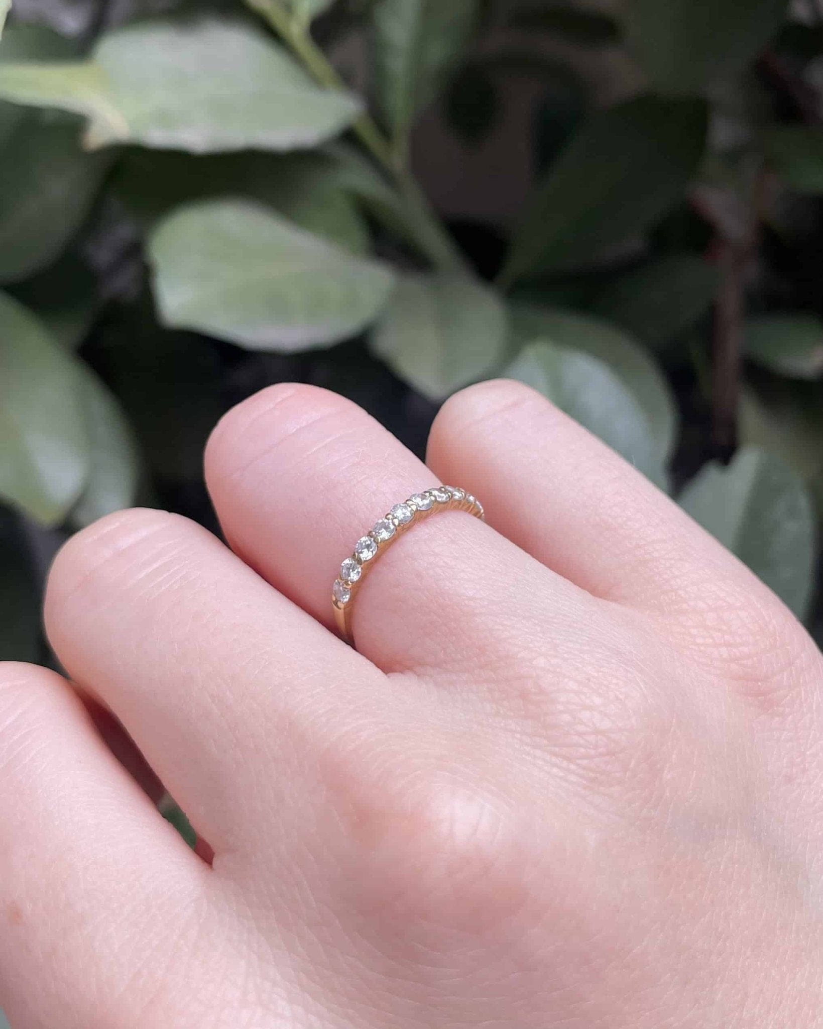 Demi Alliance Vintage 11 Diamants "Elssy" - Elliade Paris