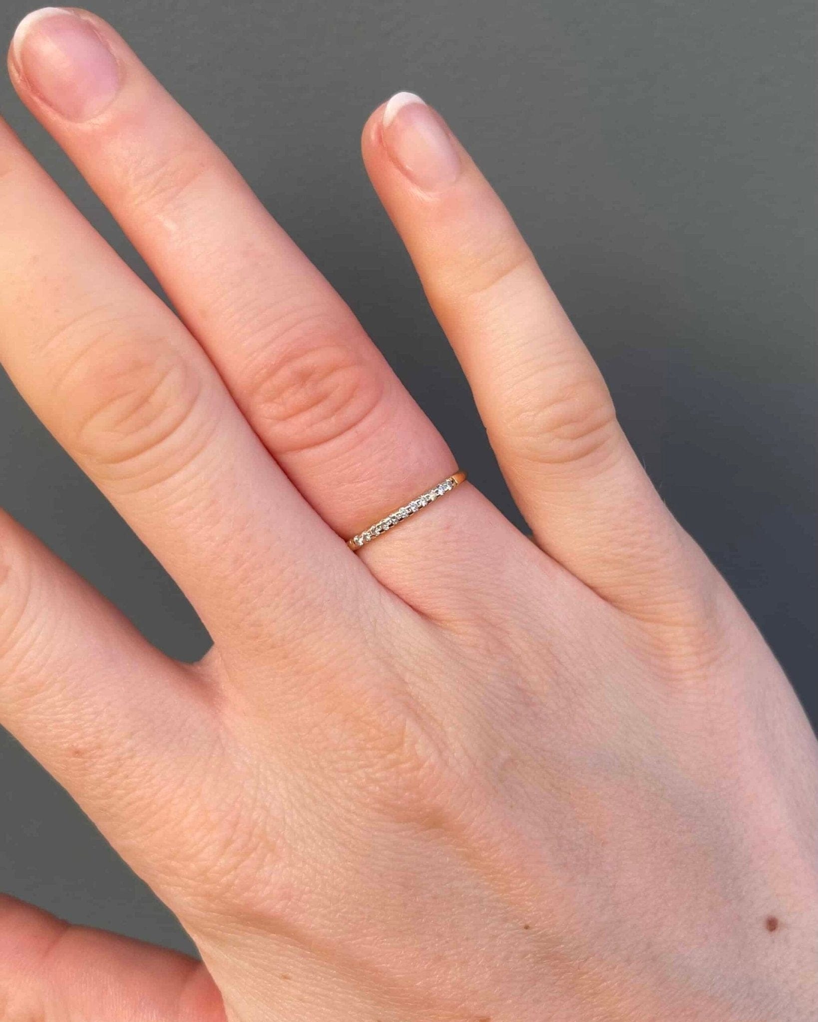 Demi Alliance Vintage 11 Diamants "Haada" - Elliade Paris