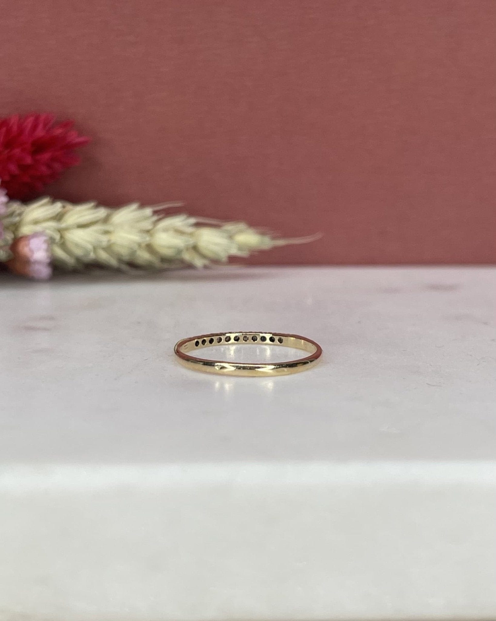 Demi Alliance Vintage 11 Diamants "Haada" - Elliade Paris