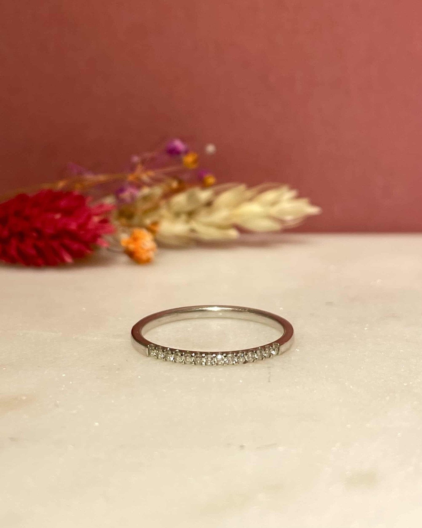 Demi - Alliance Vintage 14 Diamants "Viviana" - Elliade Paris