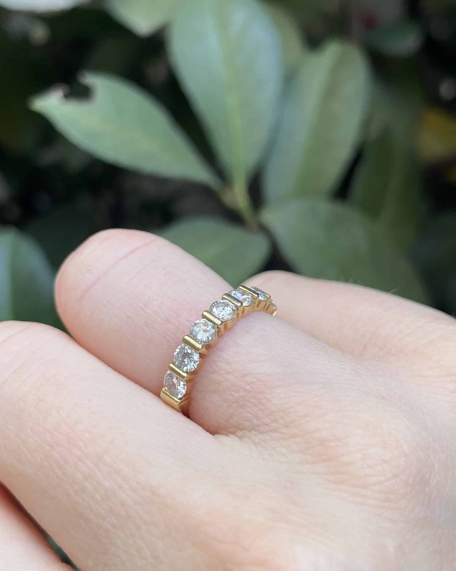 Demi - Alliance Vintage 7 Diamants 1.05 Carat "Valentina" - Elliade Paris