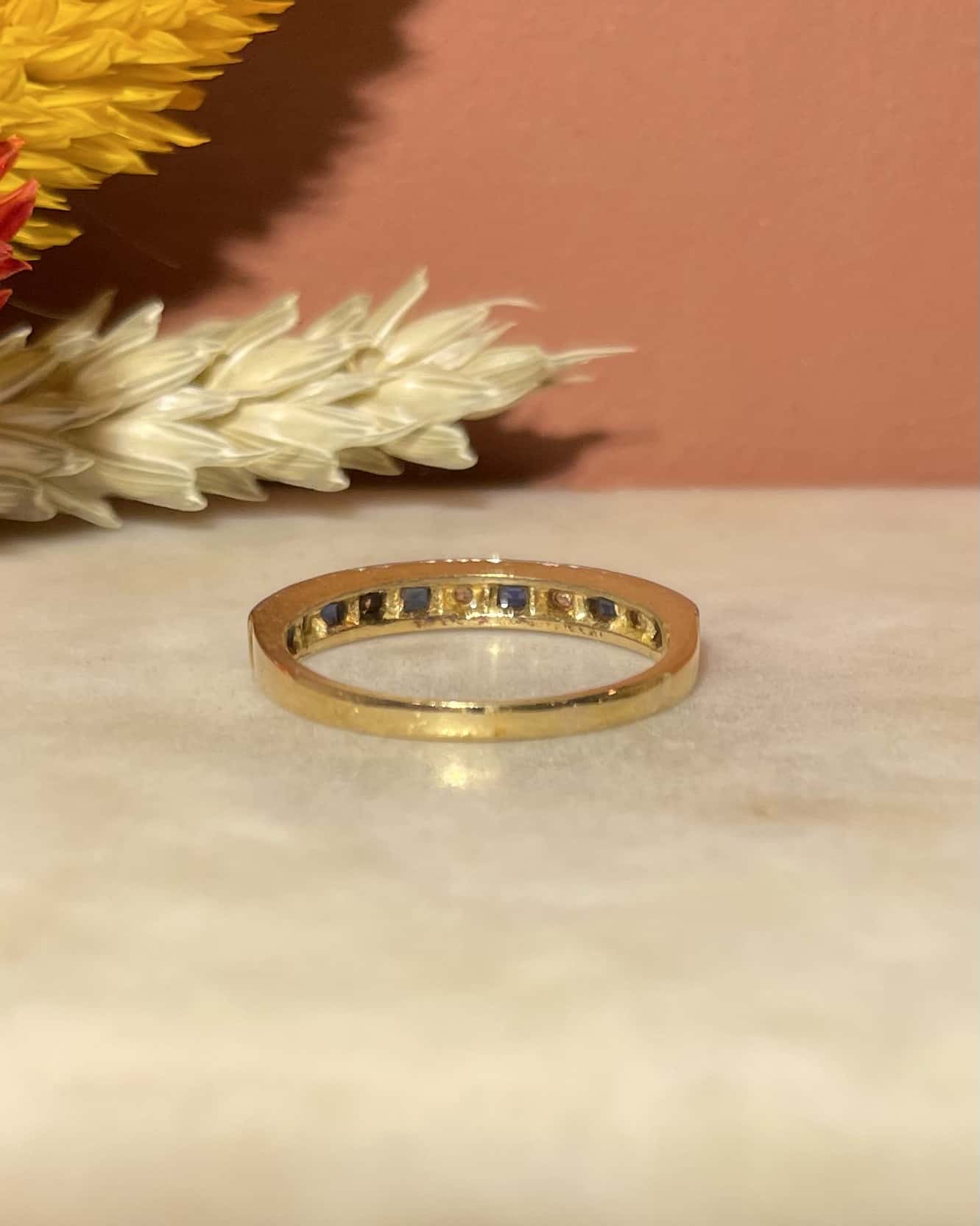 Demi alliance Saphirs & Diamants "Ximena"