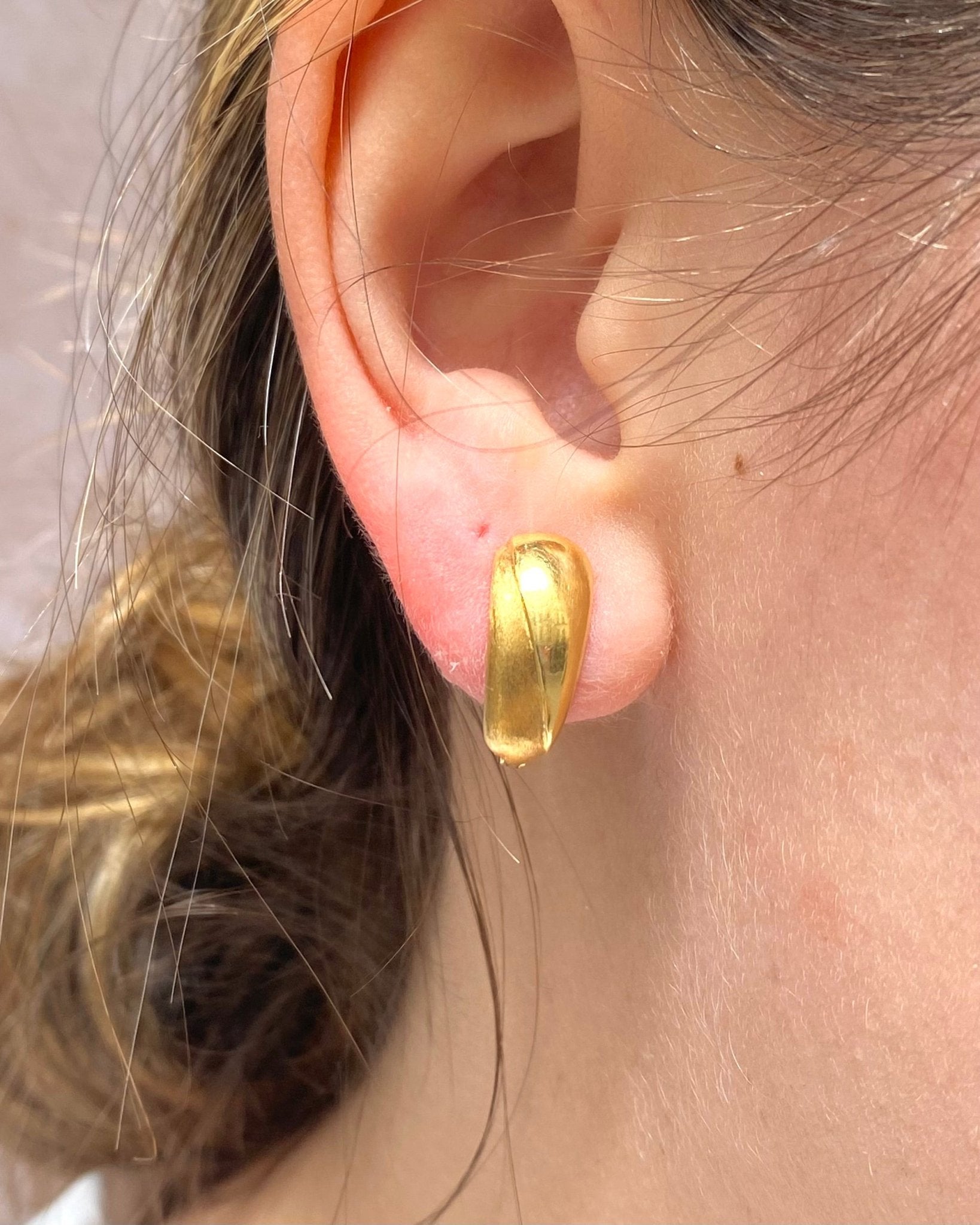 Demi - Créoles Or Jaune 18 carats 3,24g "Natasha" - Elliade Paris