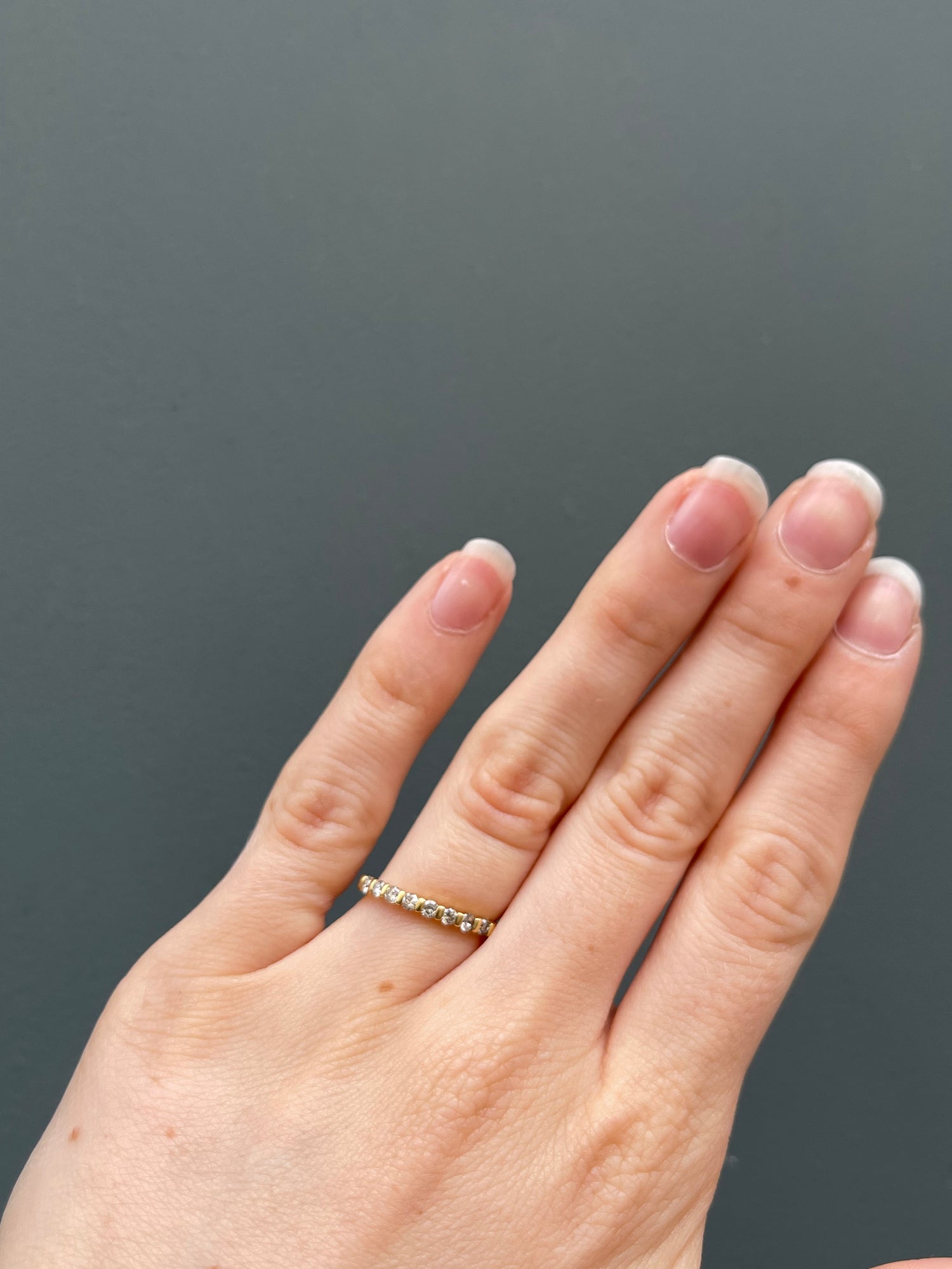 Bague Demi-Alliance Diamants "Assia"