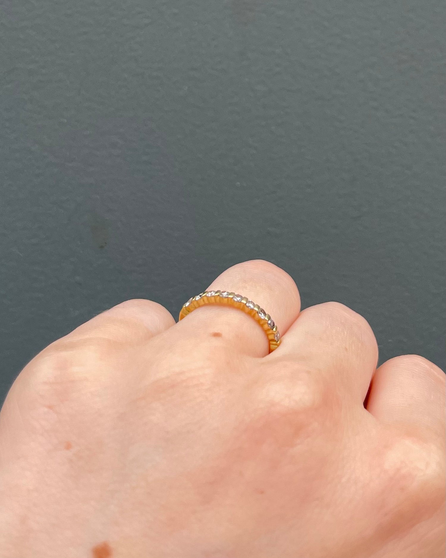 Bague Demi-Alliance Diamants "Assia"