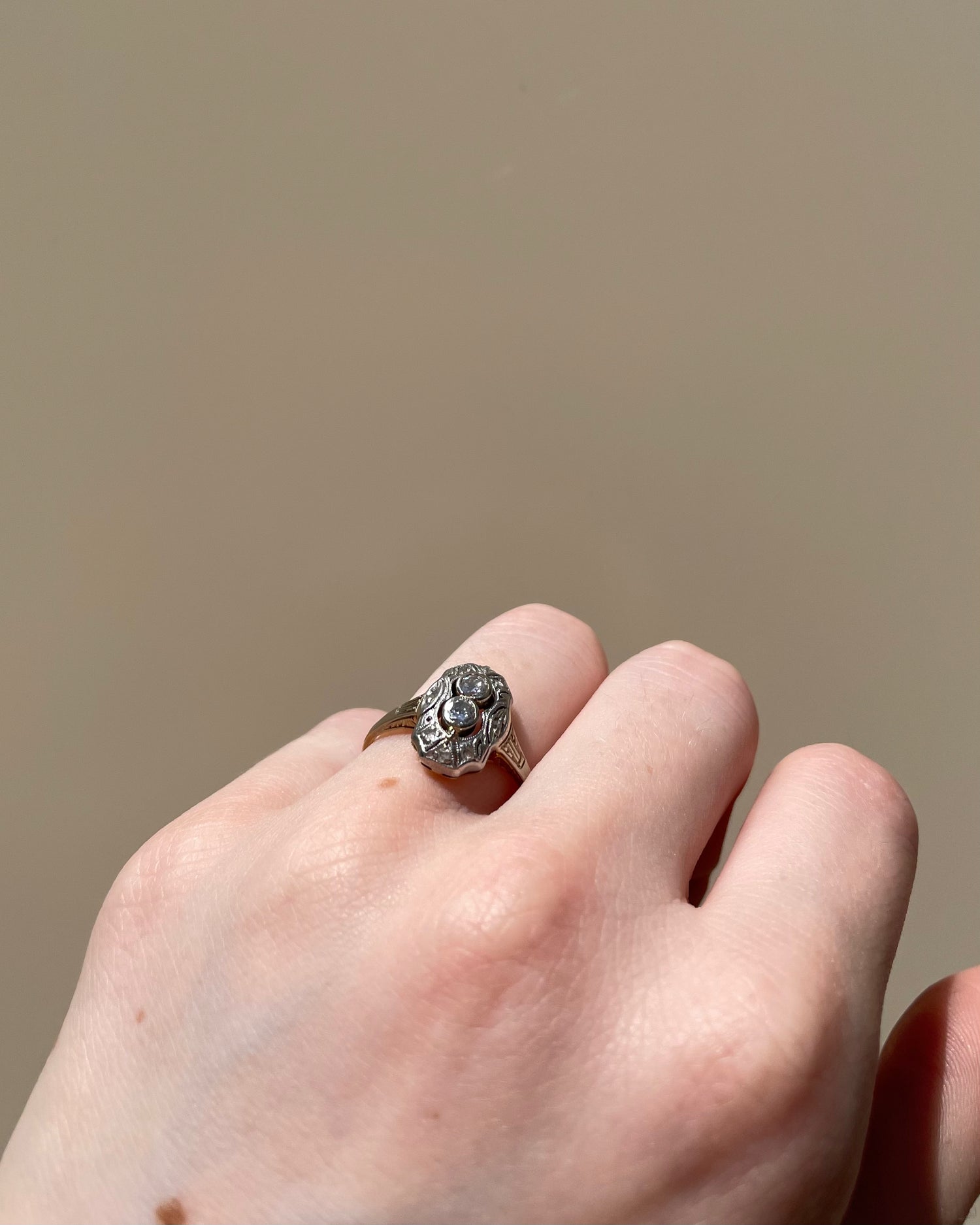 Bague Art-Déco Diamants 0.28 carat “Pamias”