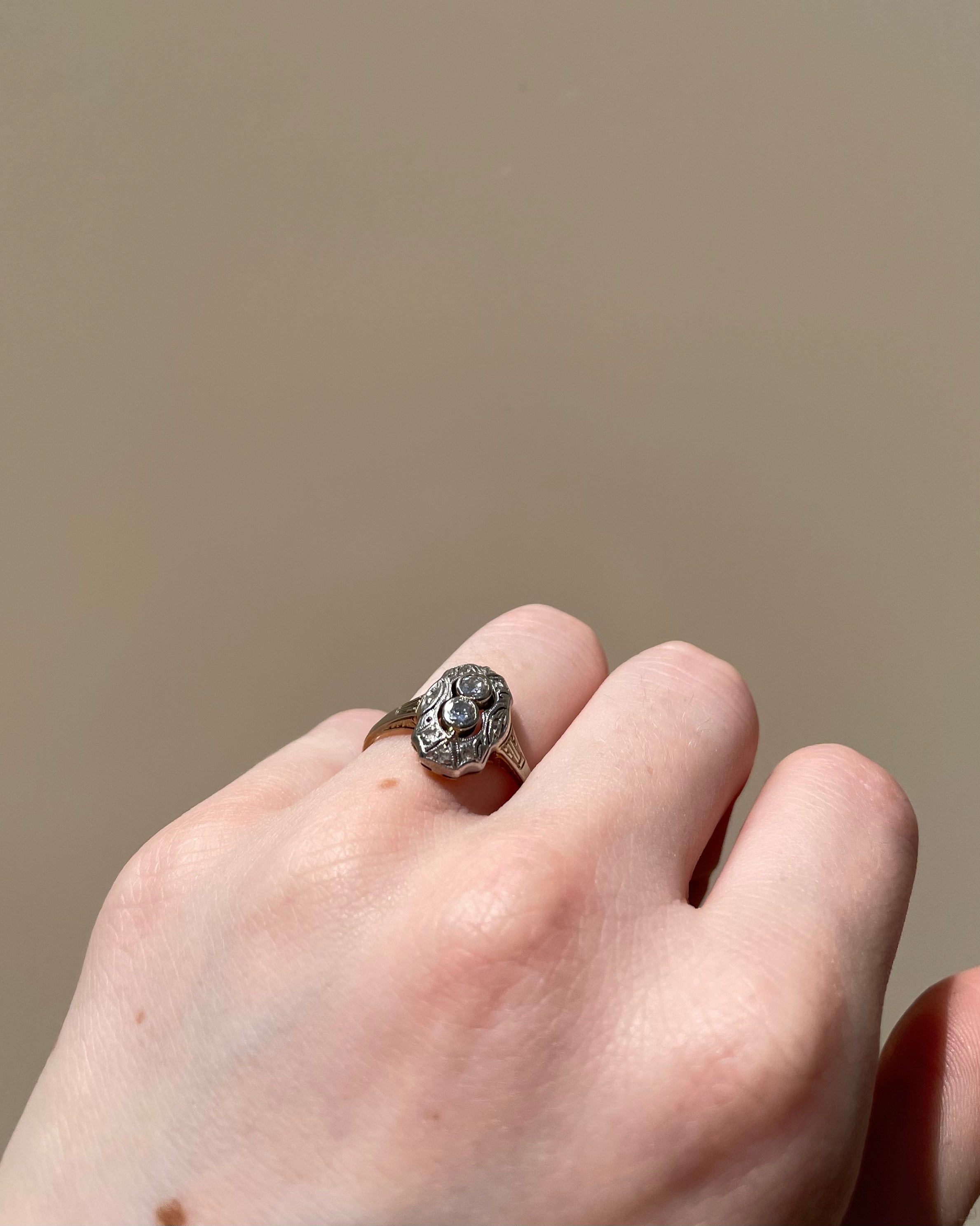 Bague Art-Déco Diamants 0.28 carat “Pamias”