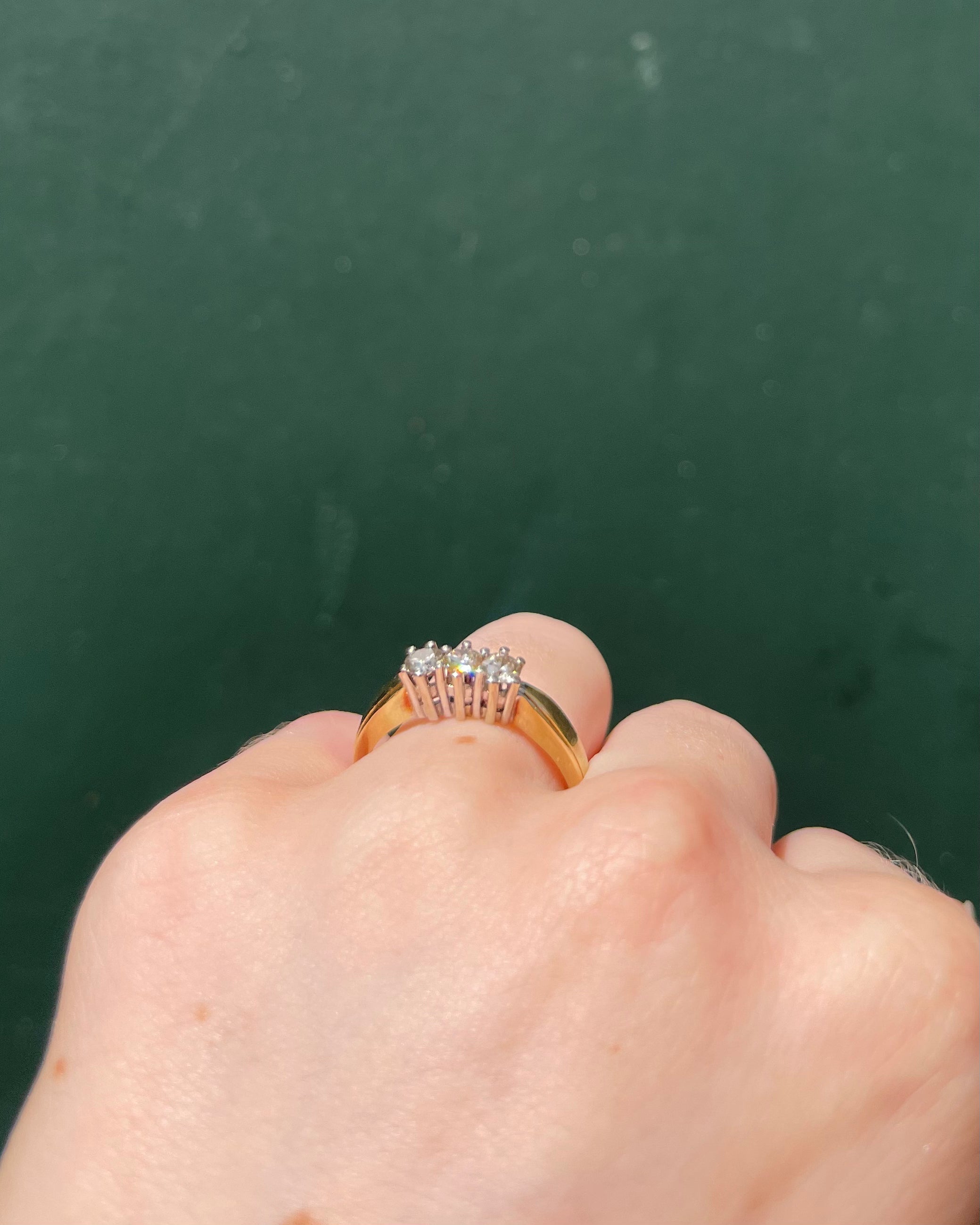 Bague Trilogie Diamants 0.45 carat “Liane”