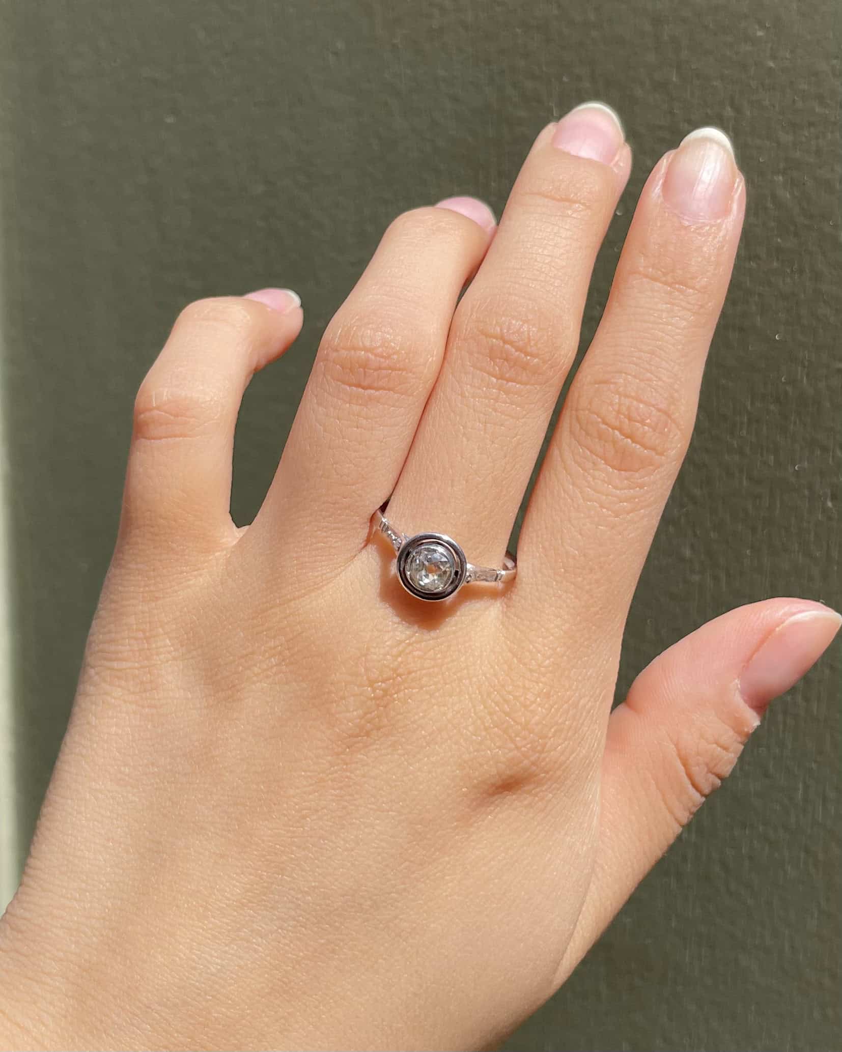 Anillo solitario de diamantes "Vannity" de 0,50 quilates
