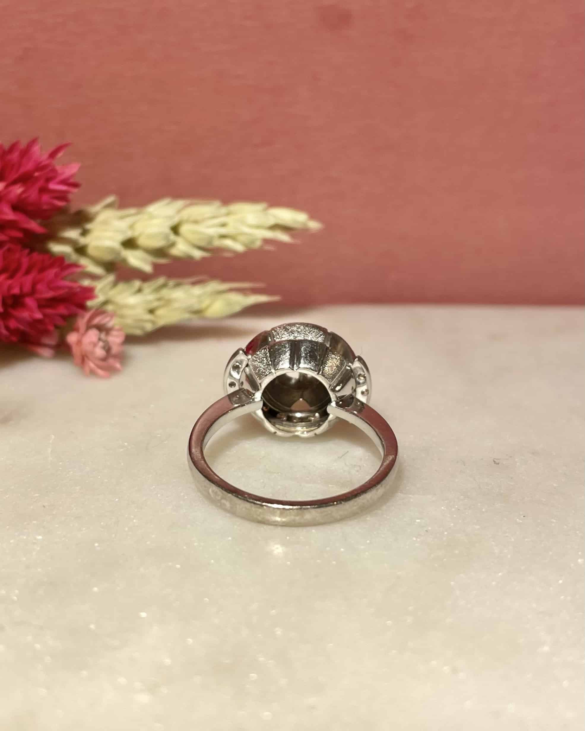 Anillo estilo Art Déco con diamantes de 0,83 quilates "Marino"