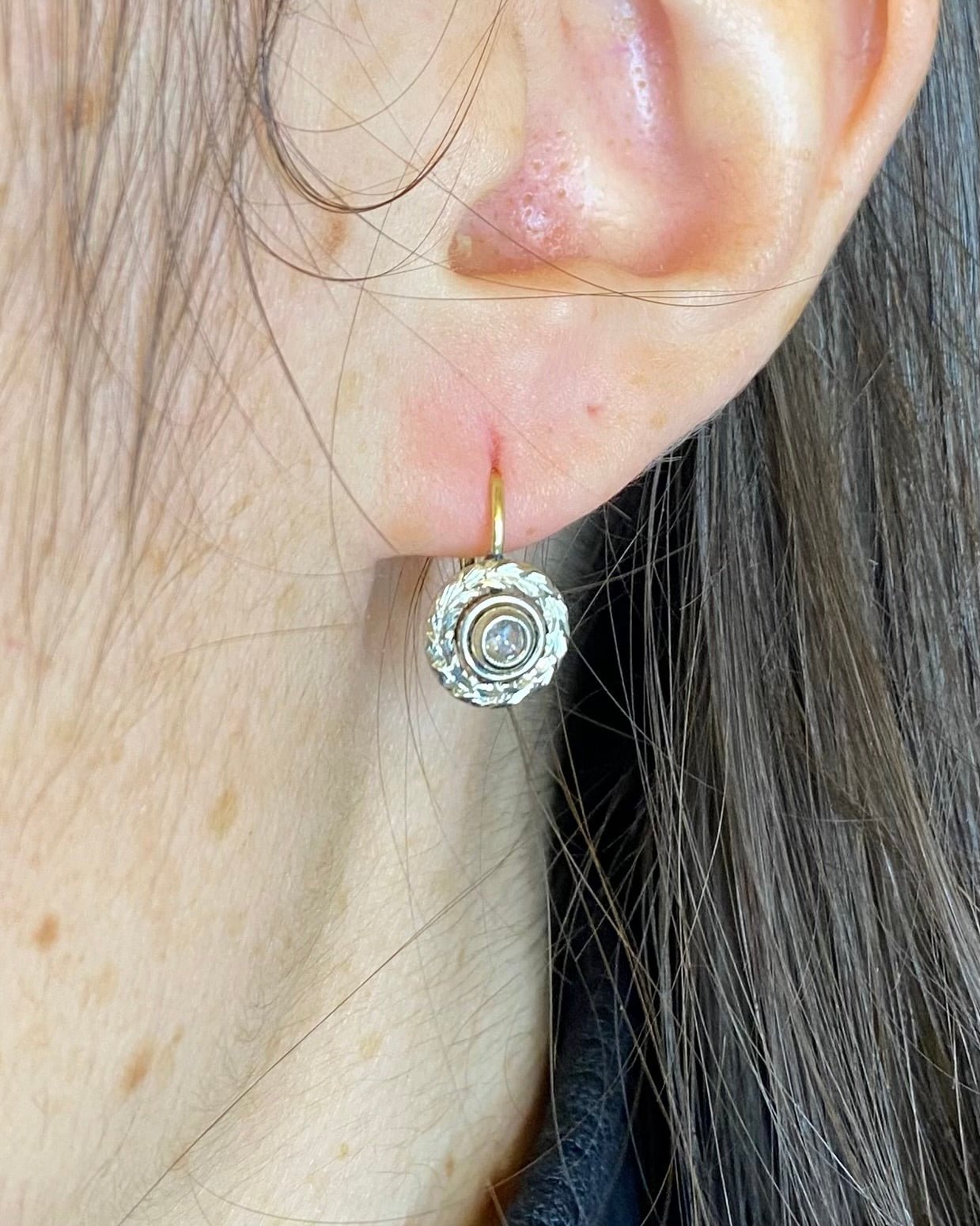 Dormeuses 2 Diamants "Millie" - Elliade Paris