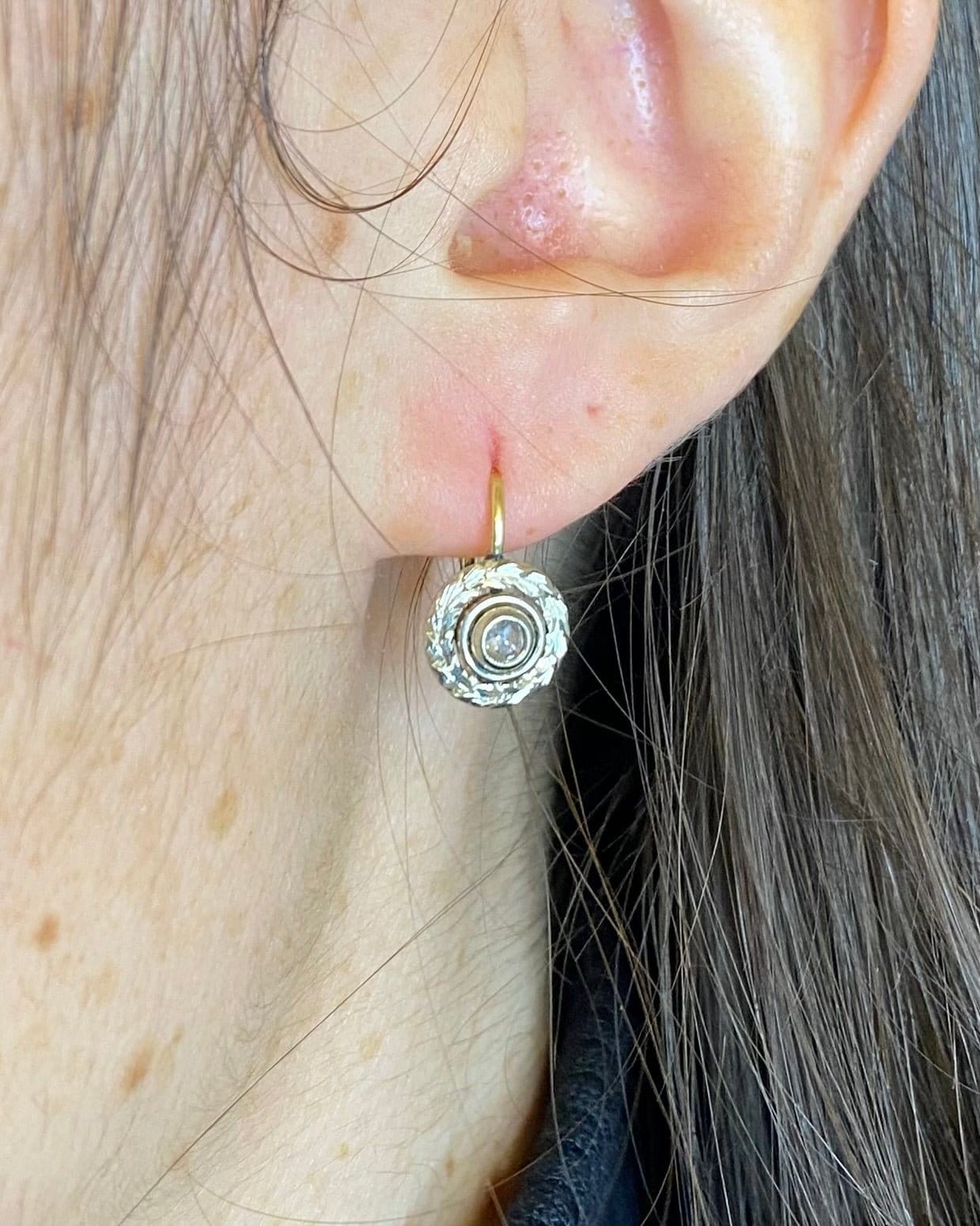 Dormeuses 2 Diamants "Millie" - Elliade Paris