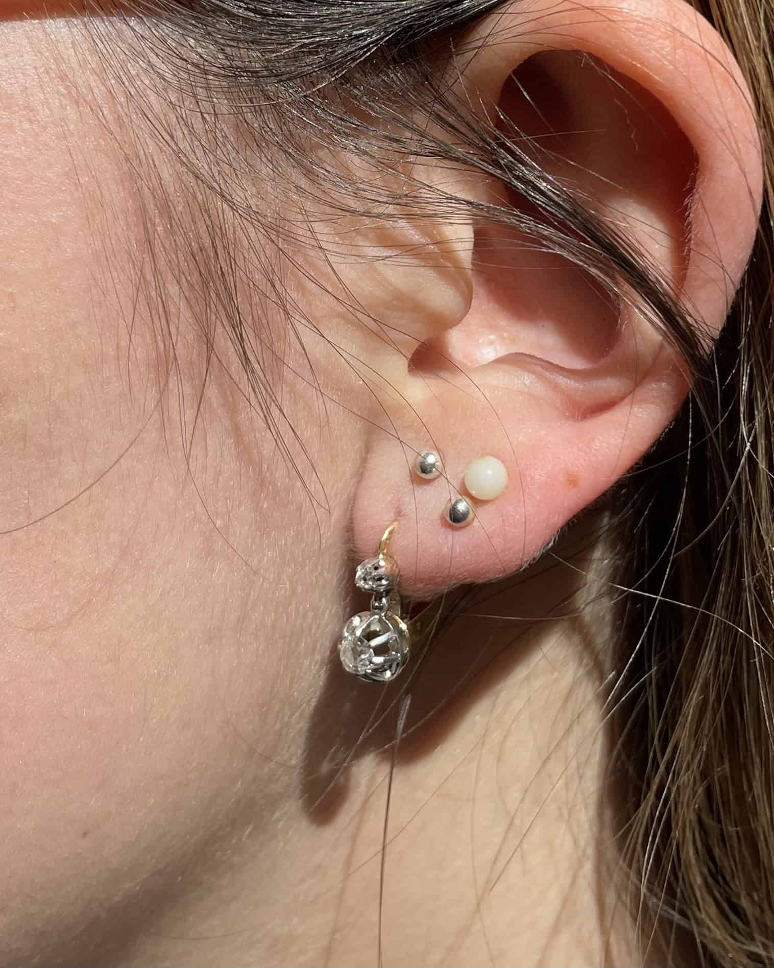 Dormeuses Diamants 0.56 carat "Lollia" - Elliade Paris