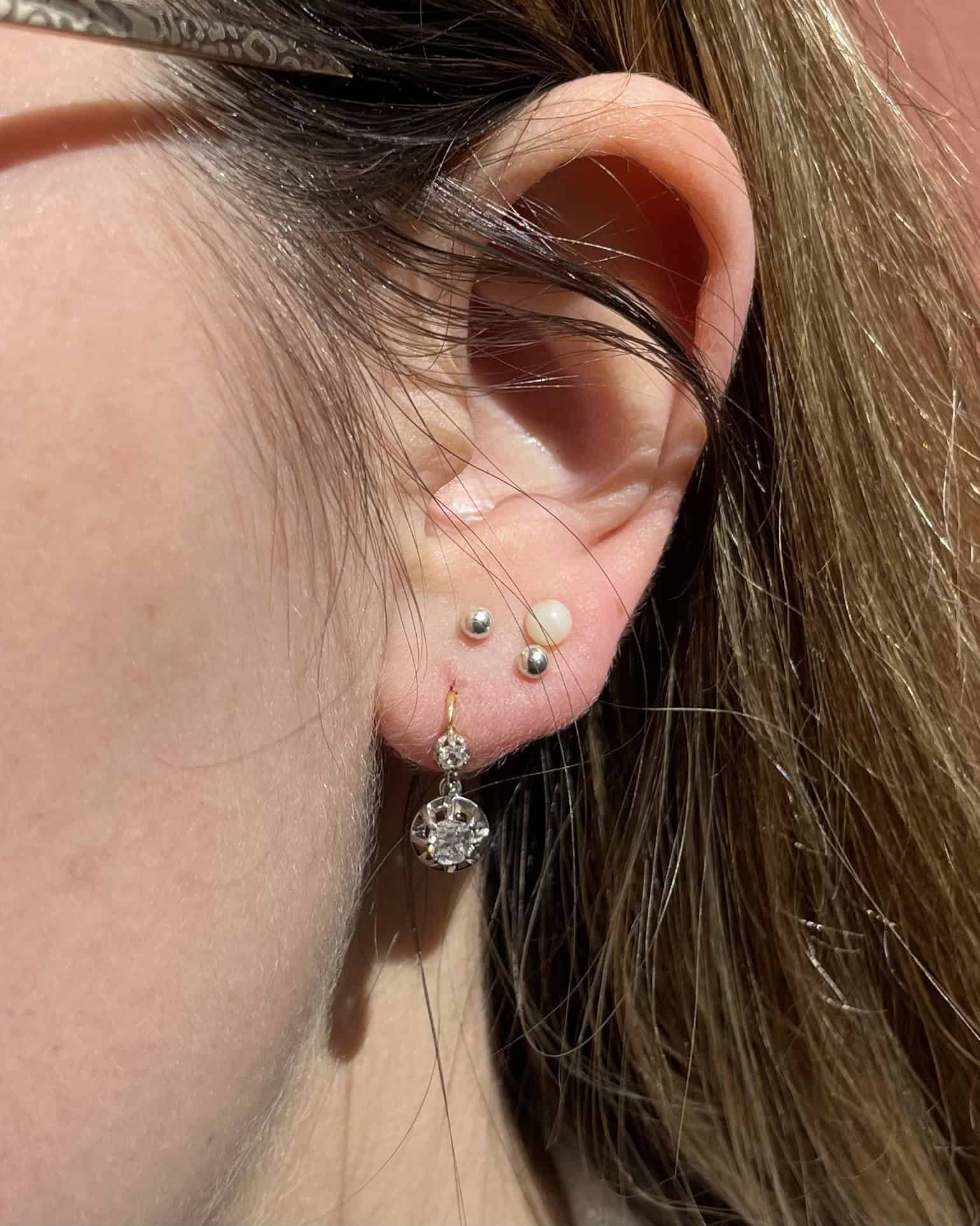 Dormeuses Diamants 0.56 carat "Lollia" - Elliade Paris