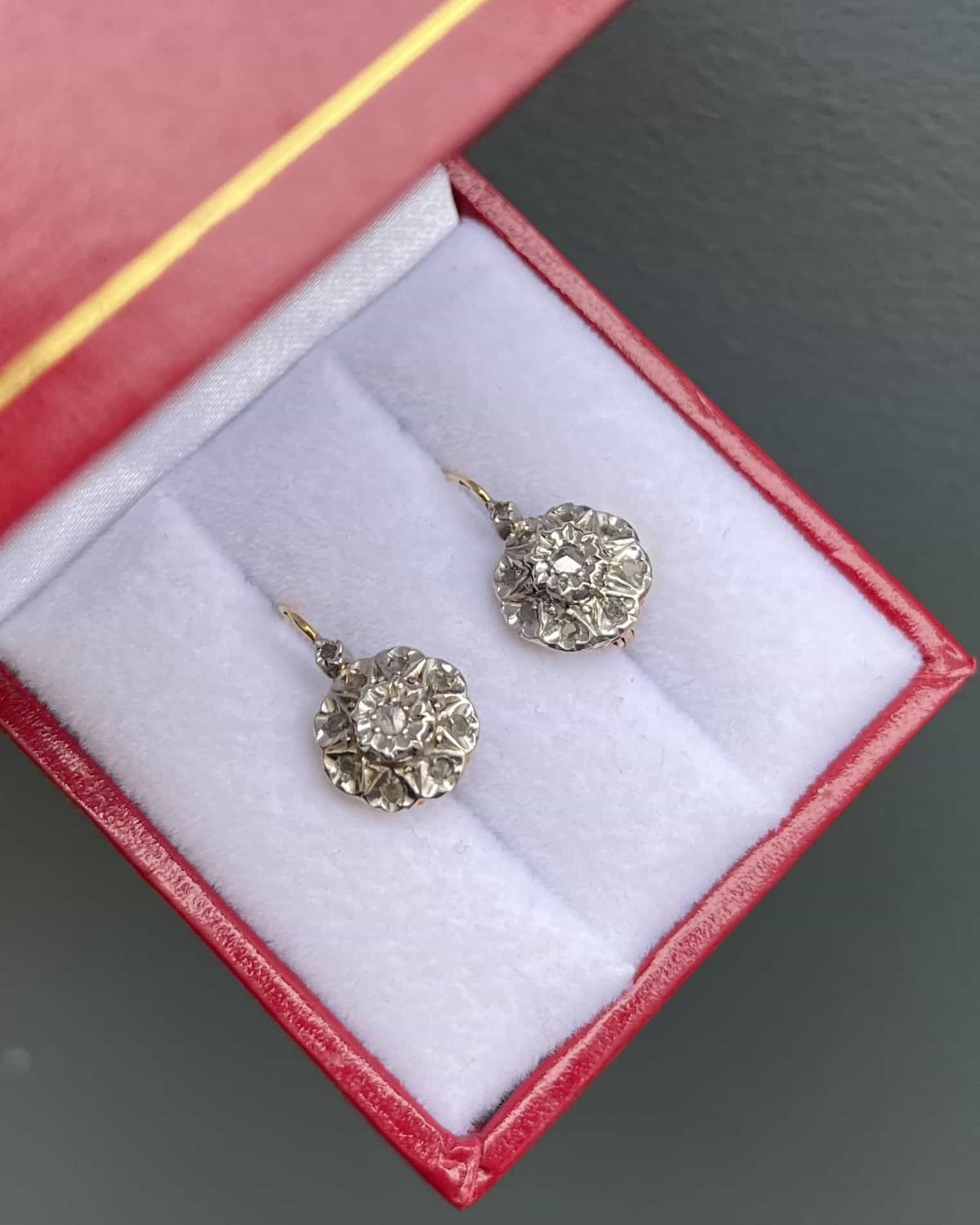 Dormeuses Marguerite Diamants "Sarah" - Elliade Paris