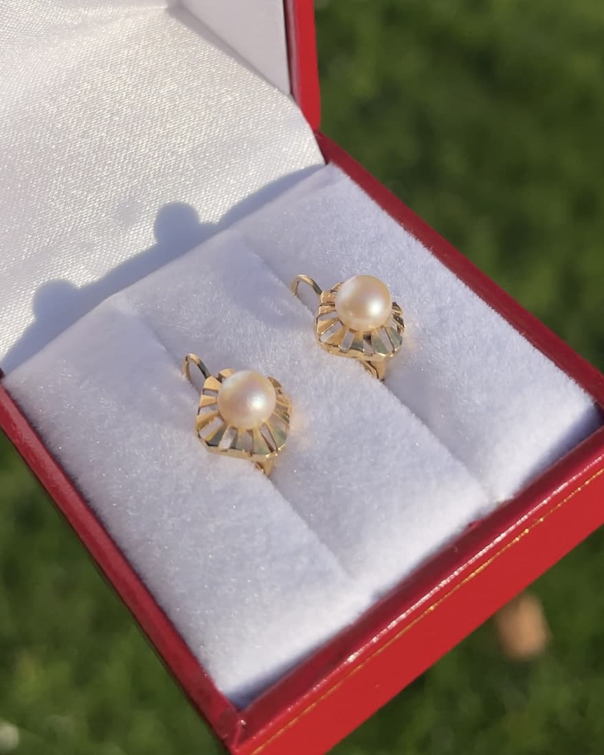Dormeuses Vintage Perles "Logan"