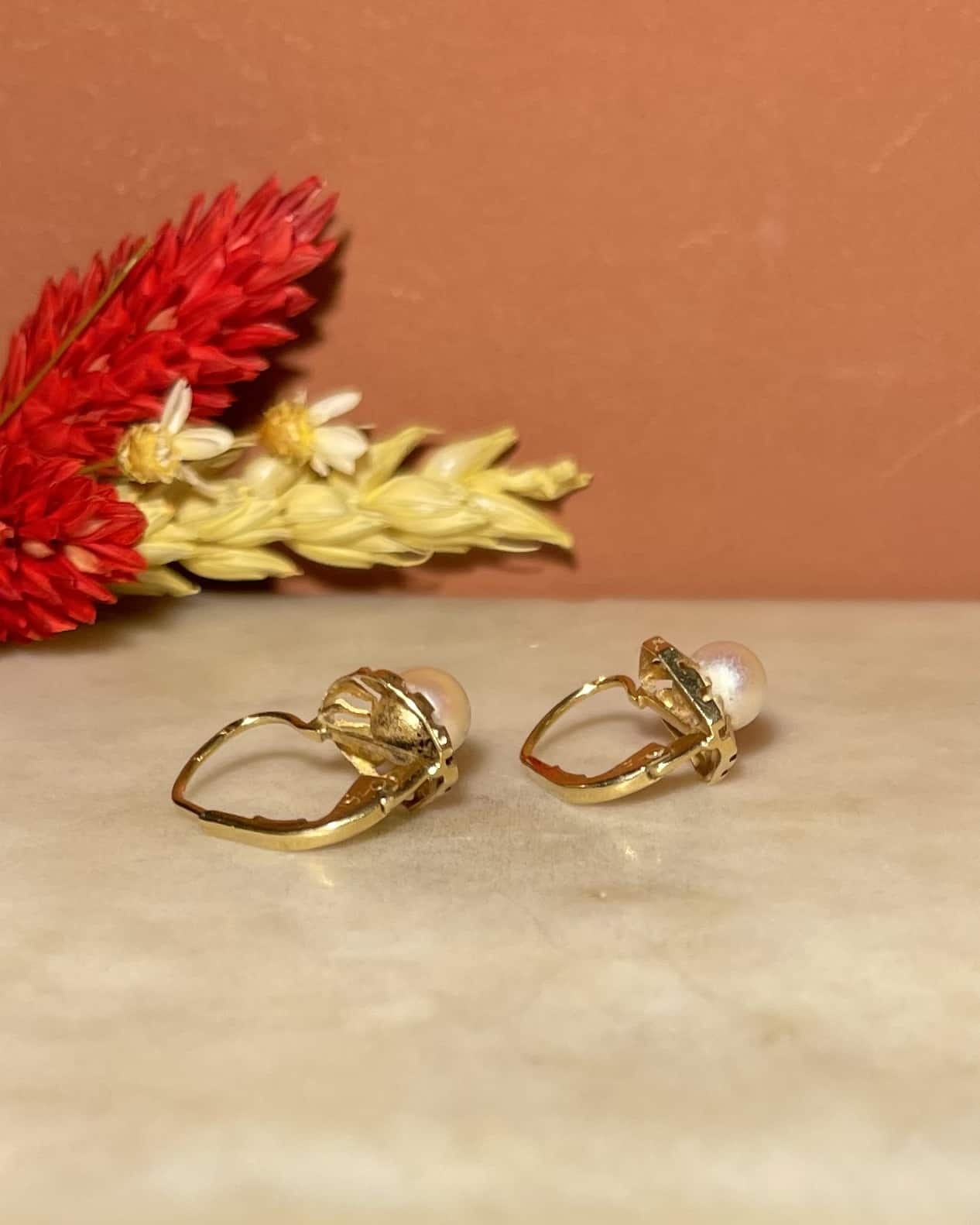 Dormeuses Vintage Perles "Logan"