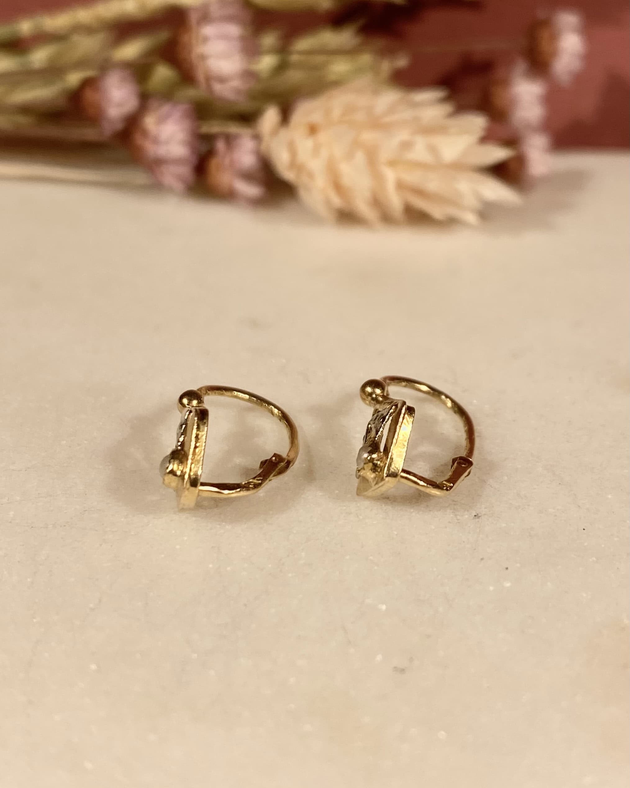 Dormeuses Vintage Perles "Victoria"