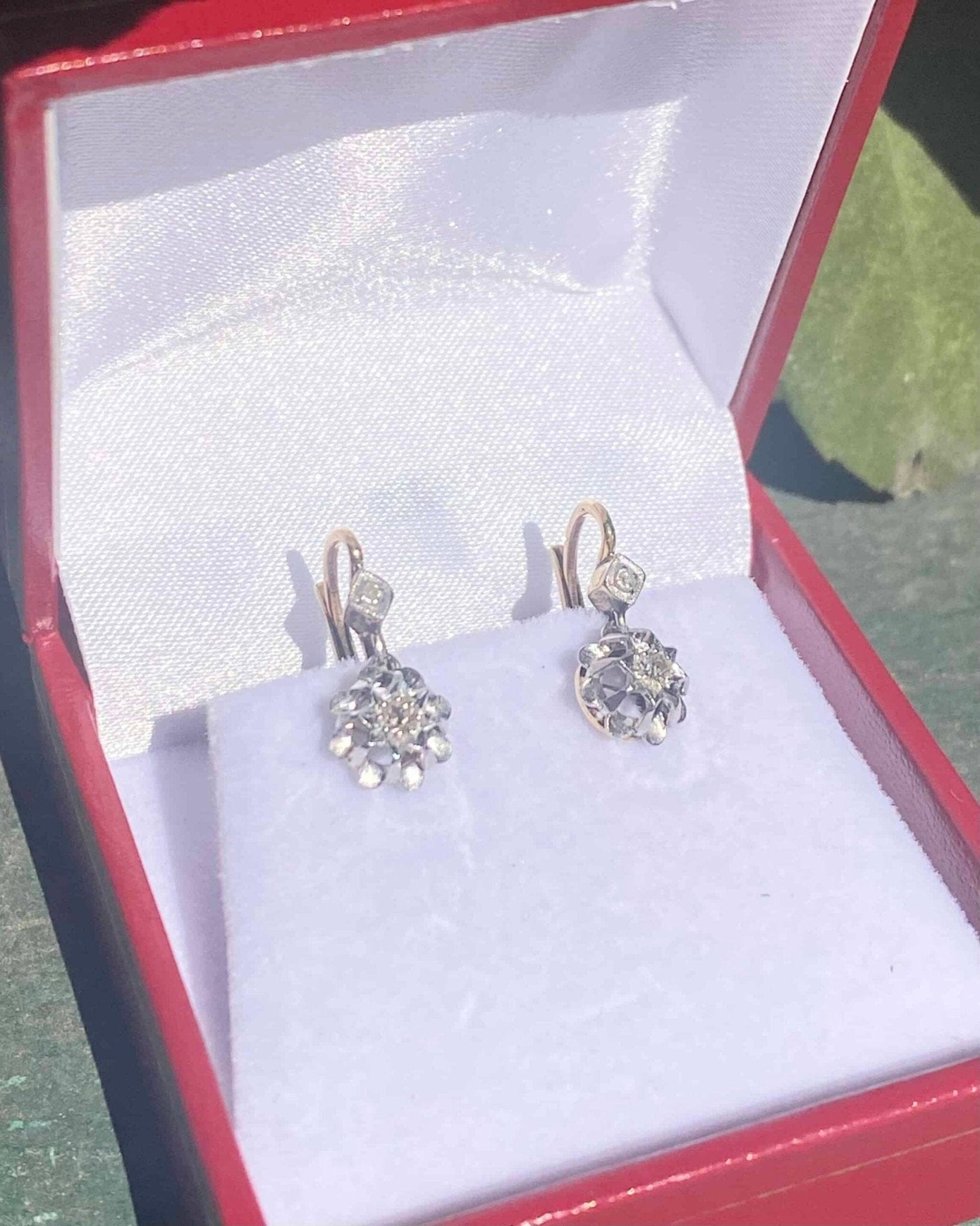 Dormeuses Vintage Diamants "Odessa" - Elliade Paris