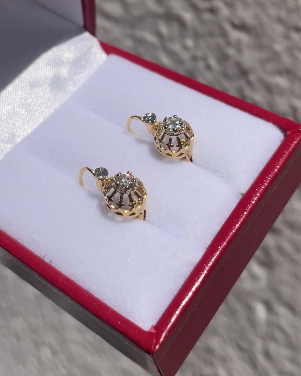 Dormeuses Vintage Diamants "Tayana" - Elliade Paris