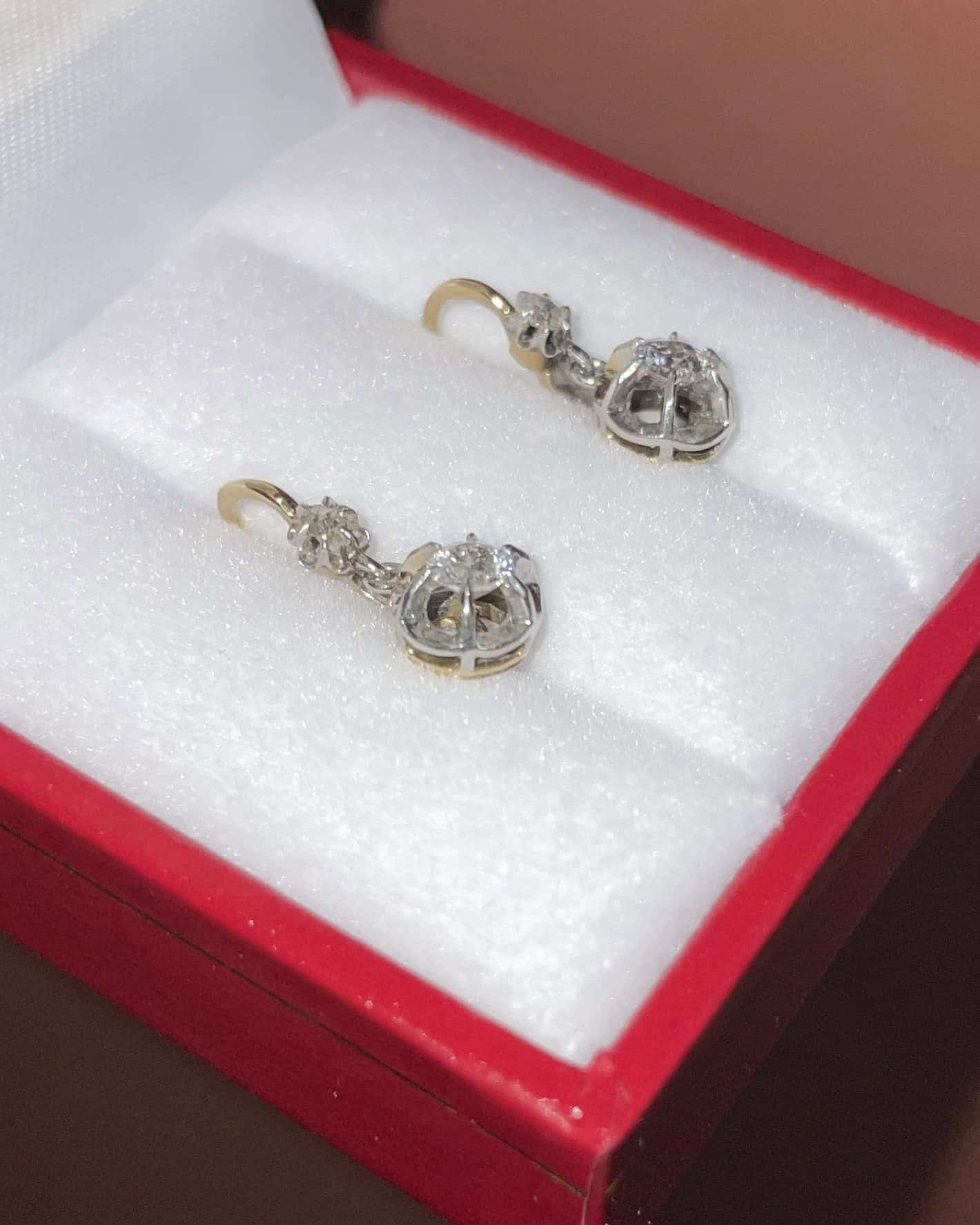 "Méliha" 0.34 carat Diamond Sleeper Earrings
