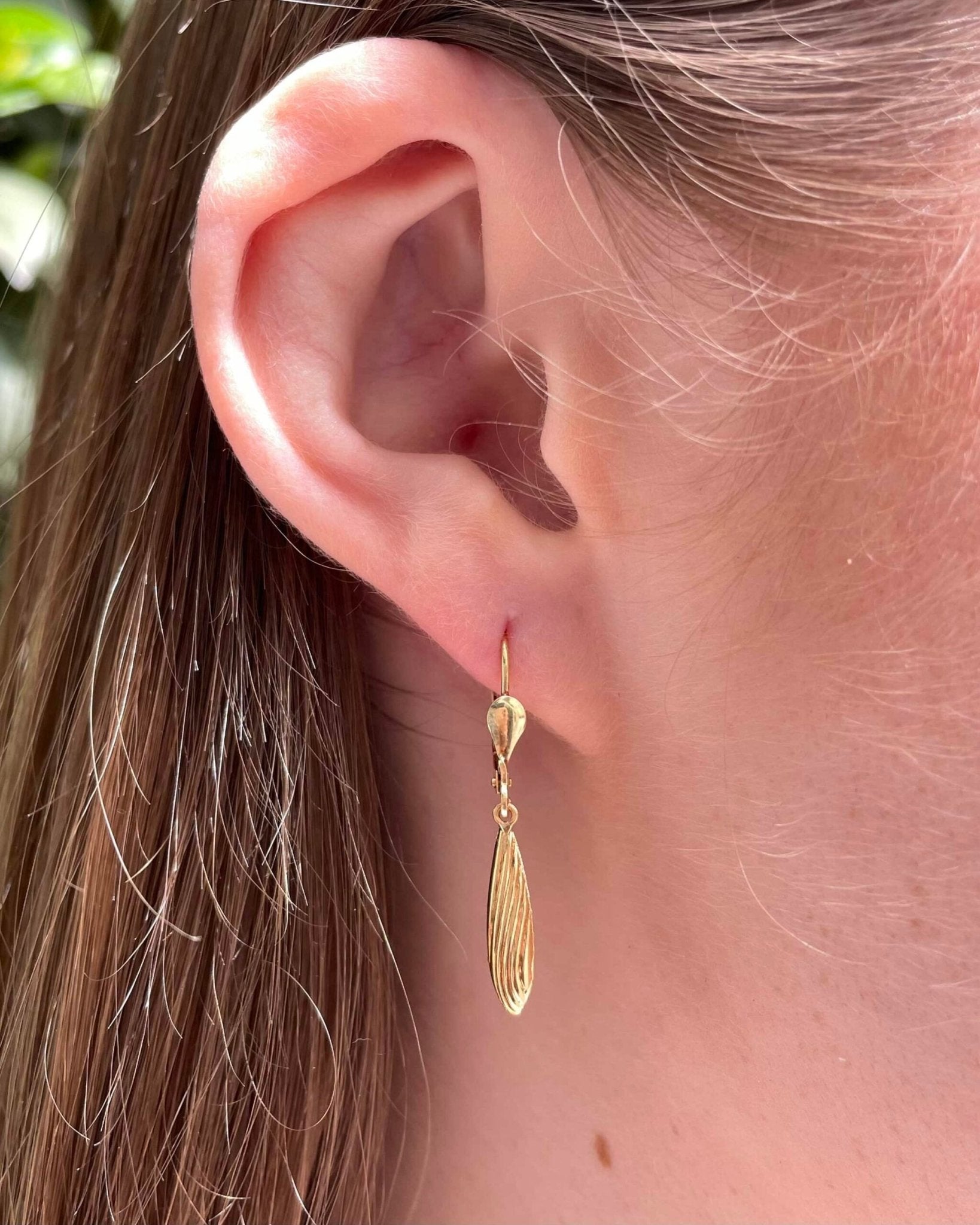 Dormeuses Vintage Or jaune 18 carats "Eliana" - Elliade Paris