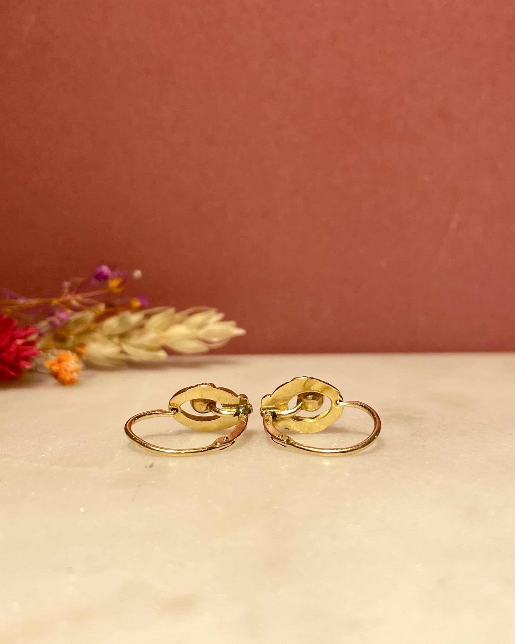 Dormeuses Vintage Or jaune 18 carats "Janane" - Elliade Paris