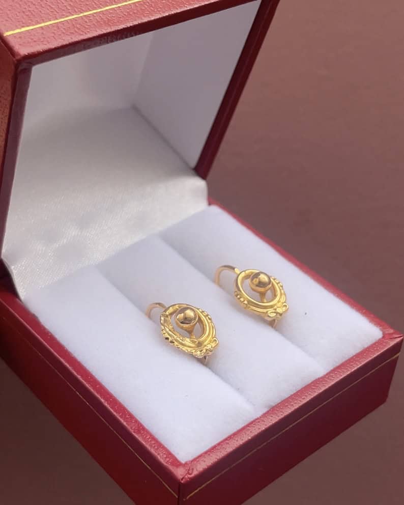 Dormeuses Vintage Or jaune 18 carats "Janane" - Elliade Paris