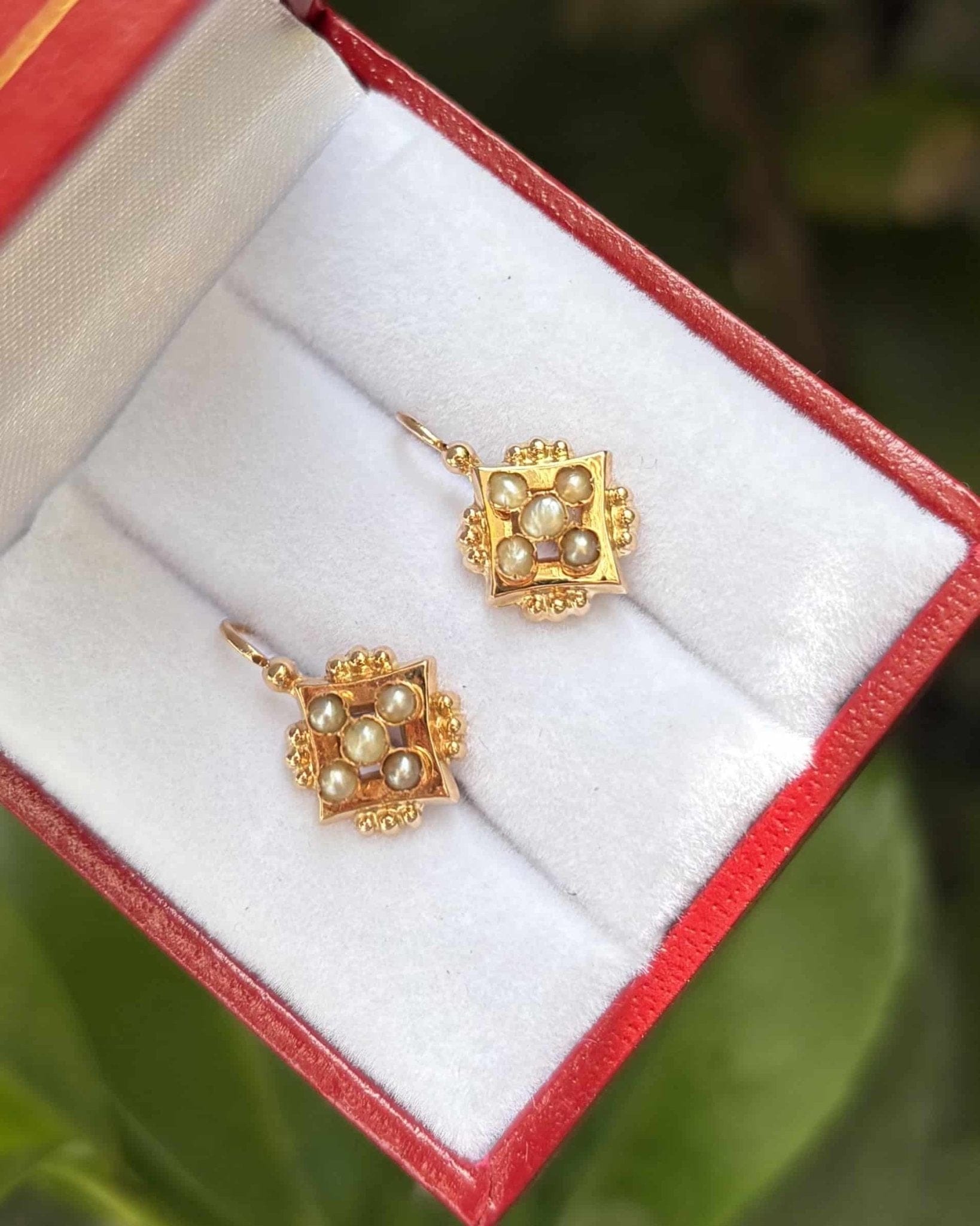 Dormeuses Vintage Perles "Azéline" - Elliade Paris