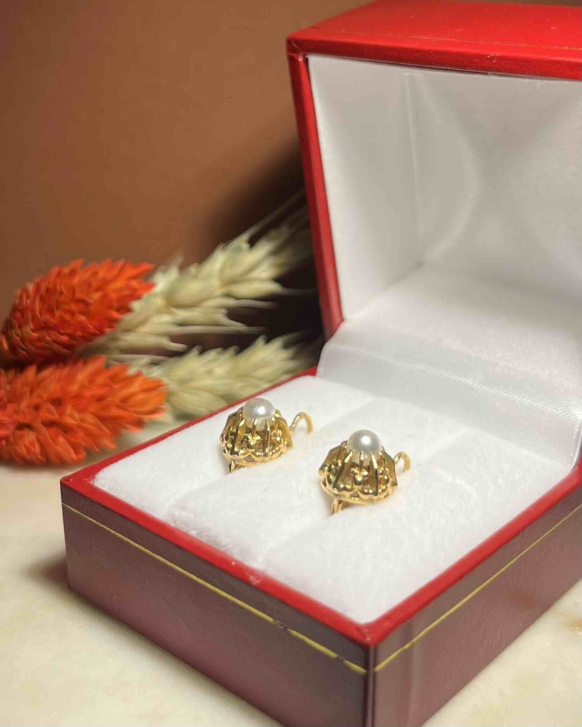 Dormeuses Vintage Perles "Horia" - Elliade Paris