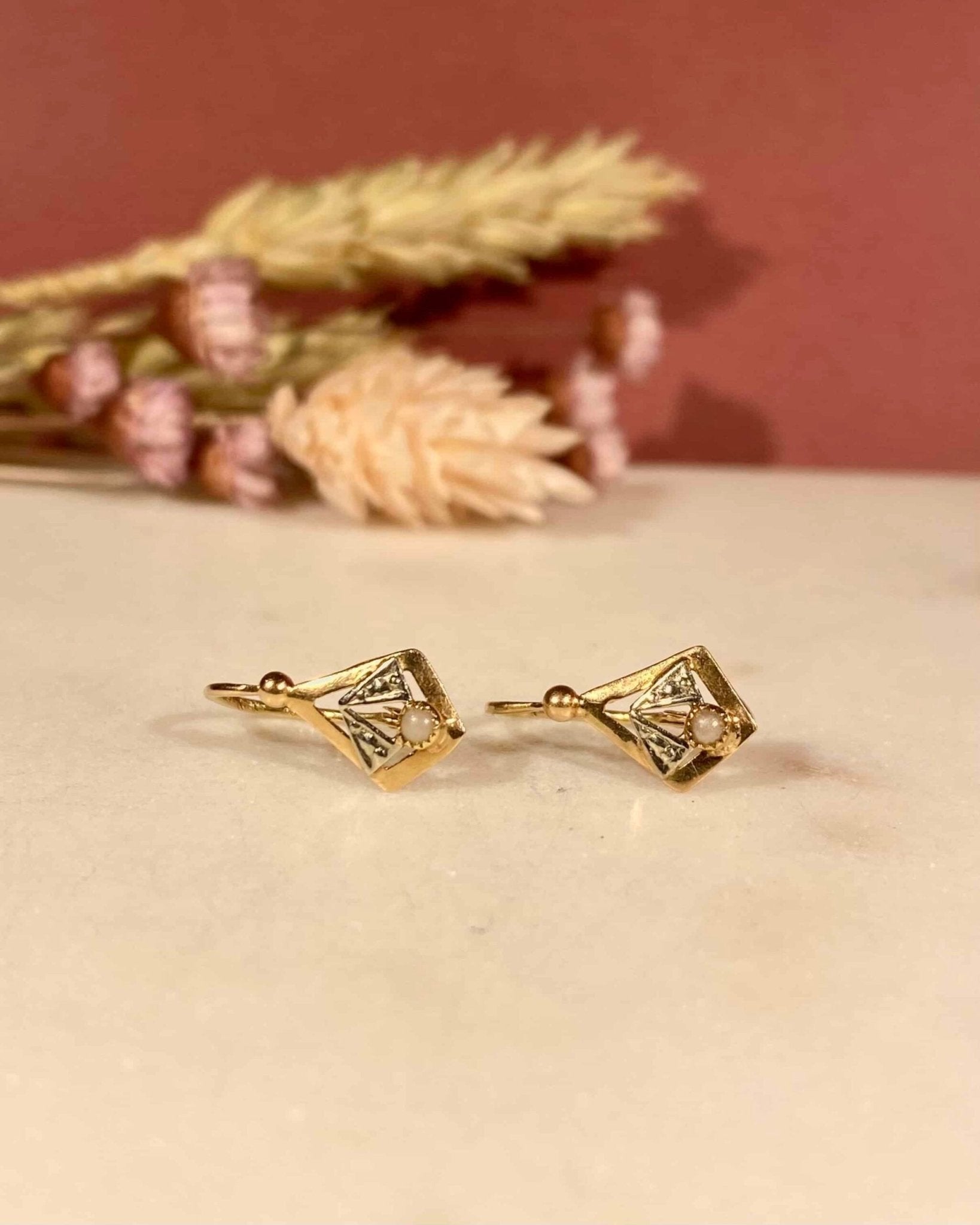 Dormeuses Vintage Perles "Victoria" - Elliade Paris