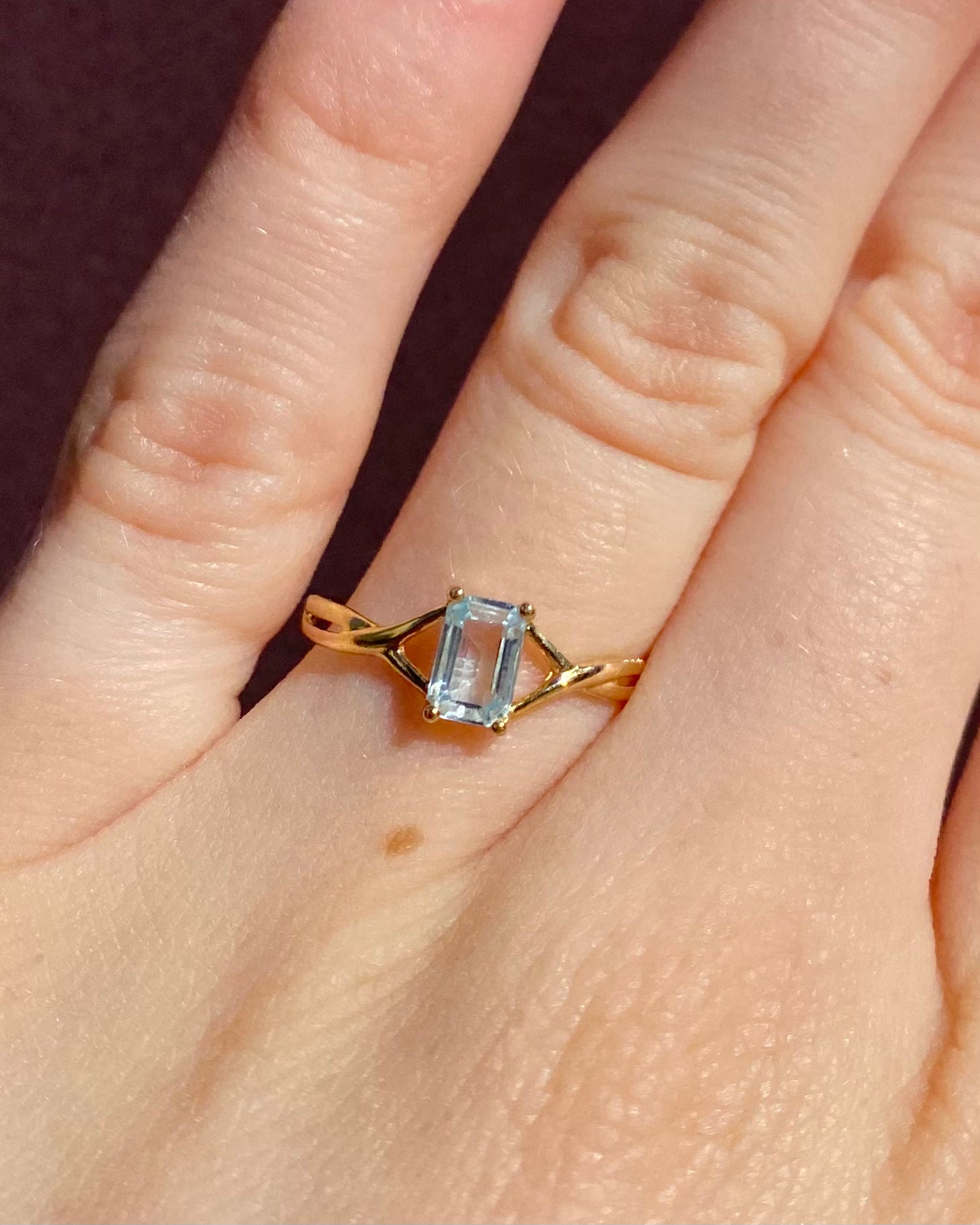 Bague solitaire Topaze 0.77 carat "Mironelle"