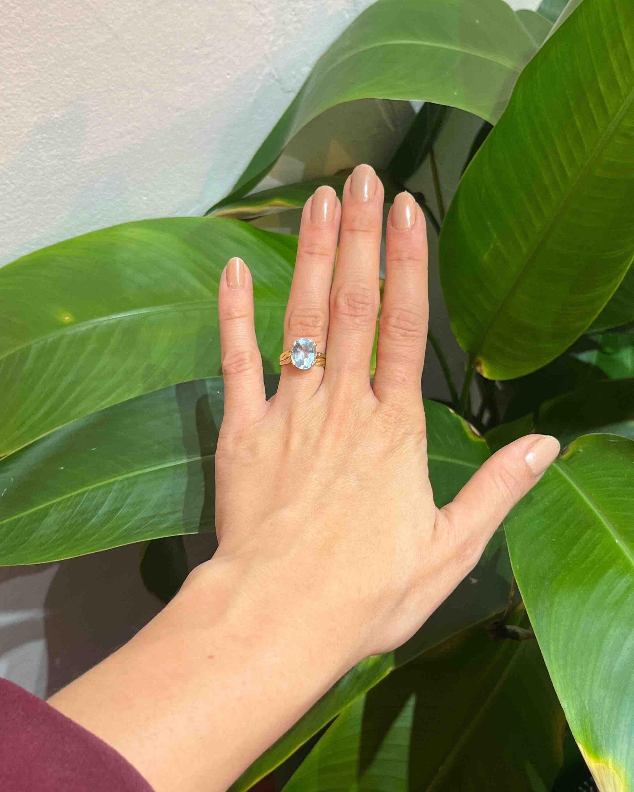 Vintage Topaz Ring "Thaïs"