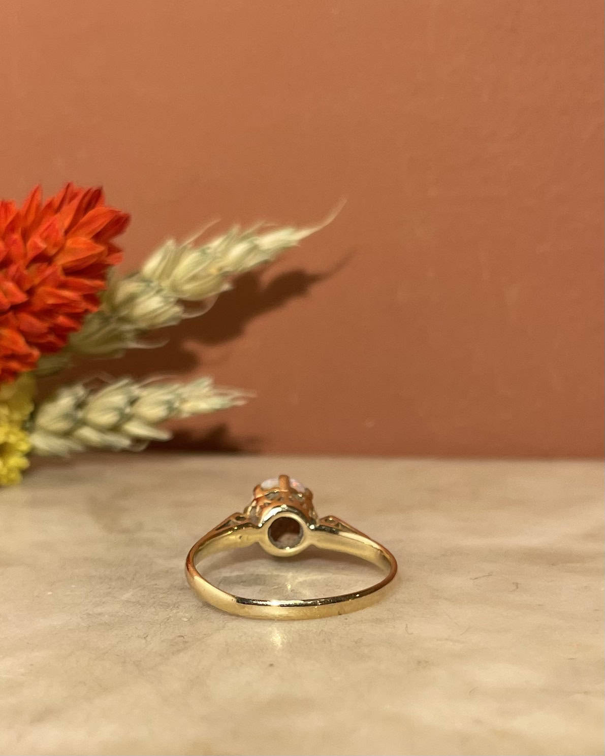 Bague Vintage Solitaire Opale "Rita"