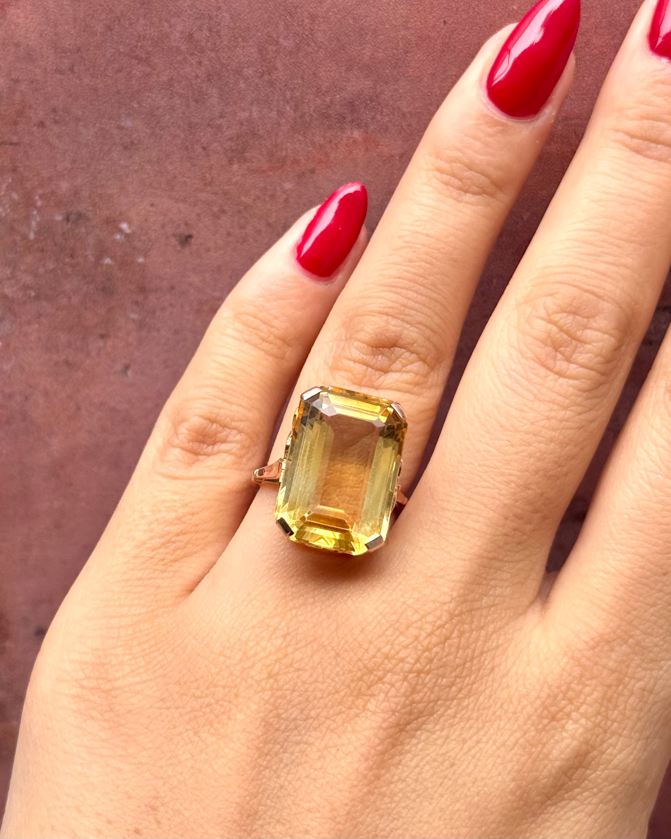 Bague Cocktail Citrine 11.95 carats "Agathe"
