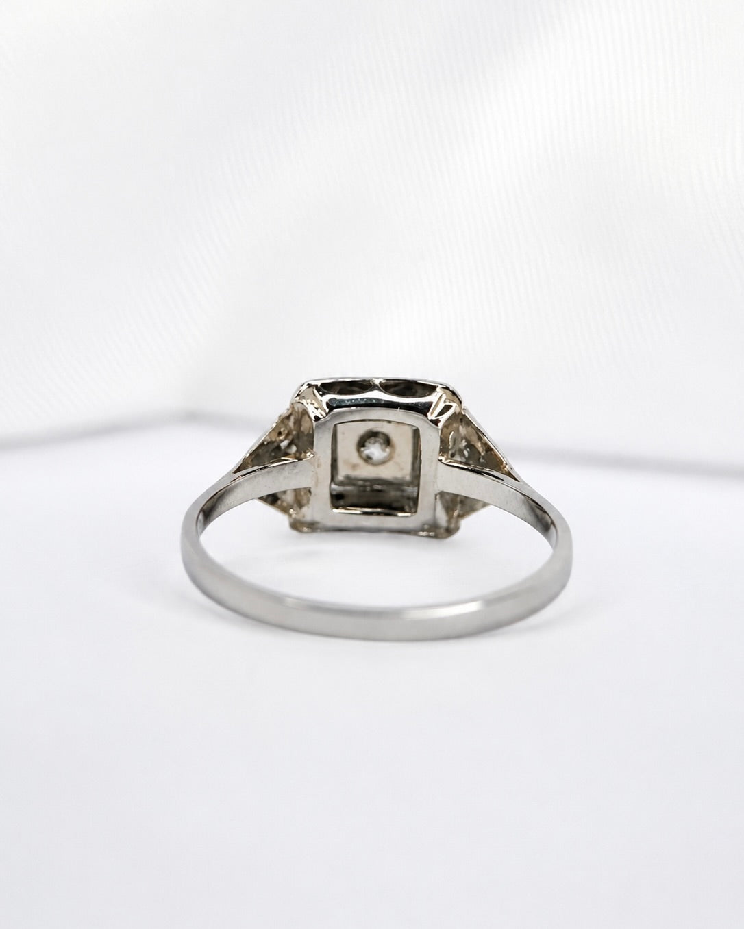 Anillo art déco de diamantes «Samia»