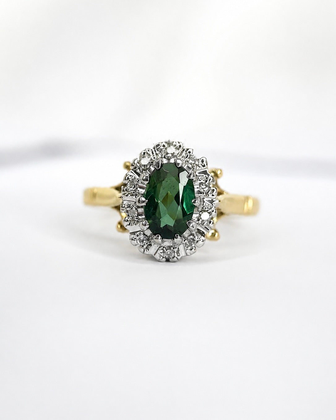 Bague Marguerite Tourmaline 0.73 carat & Diamants 4.16g "Valentin"