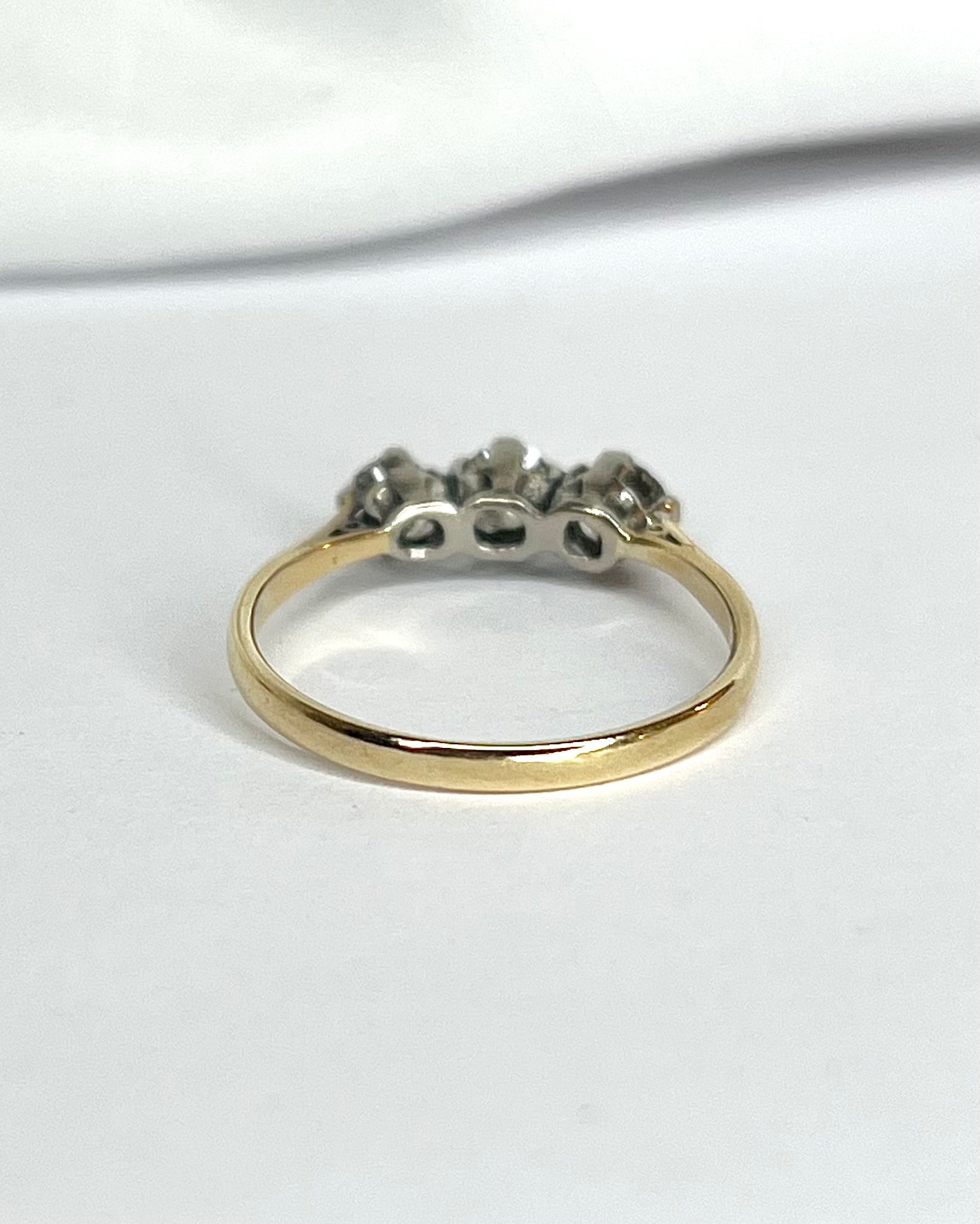 Anillo Trilogía Diamantes 0,45 quilates "Maëlia"