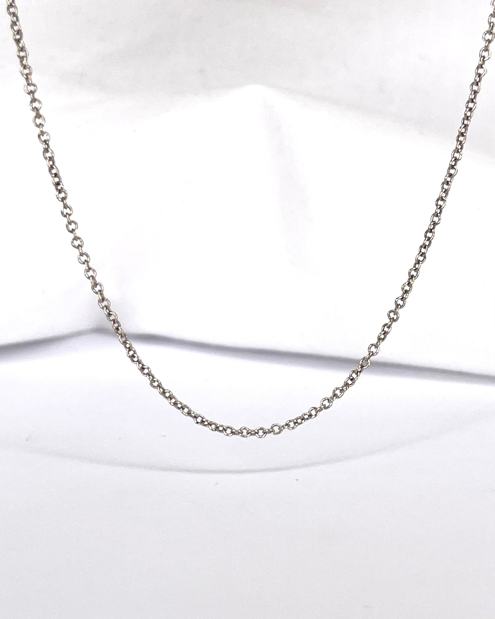Cadena Oro Gris 18 quilates "Alix"